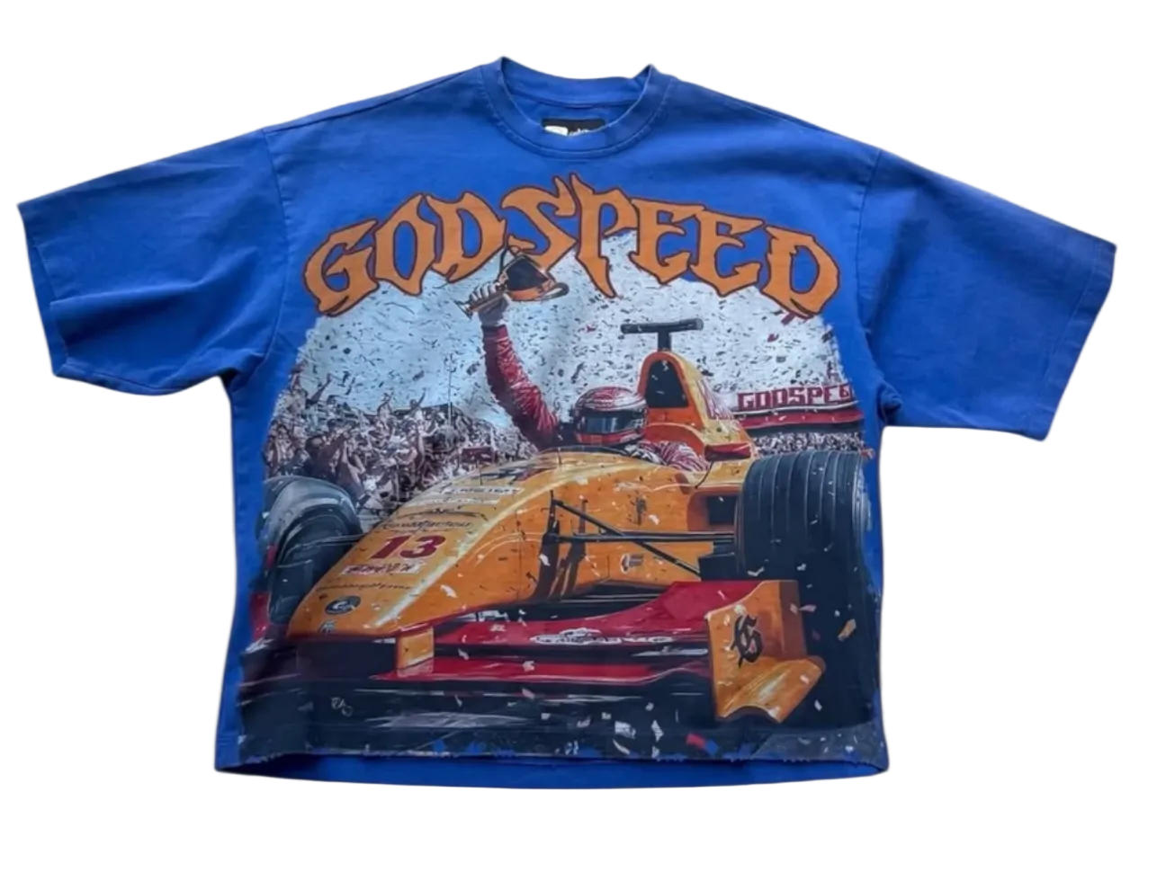 Godspeed F1 Finish Line T-Shirts 'Blue Wash'