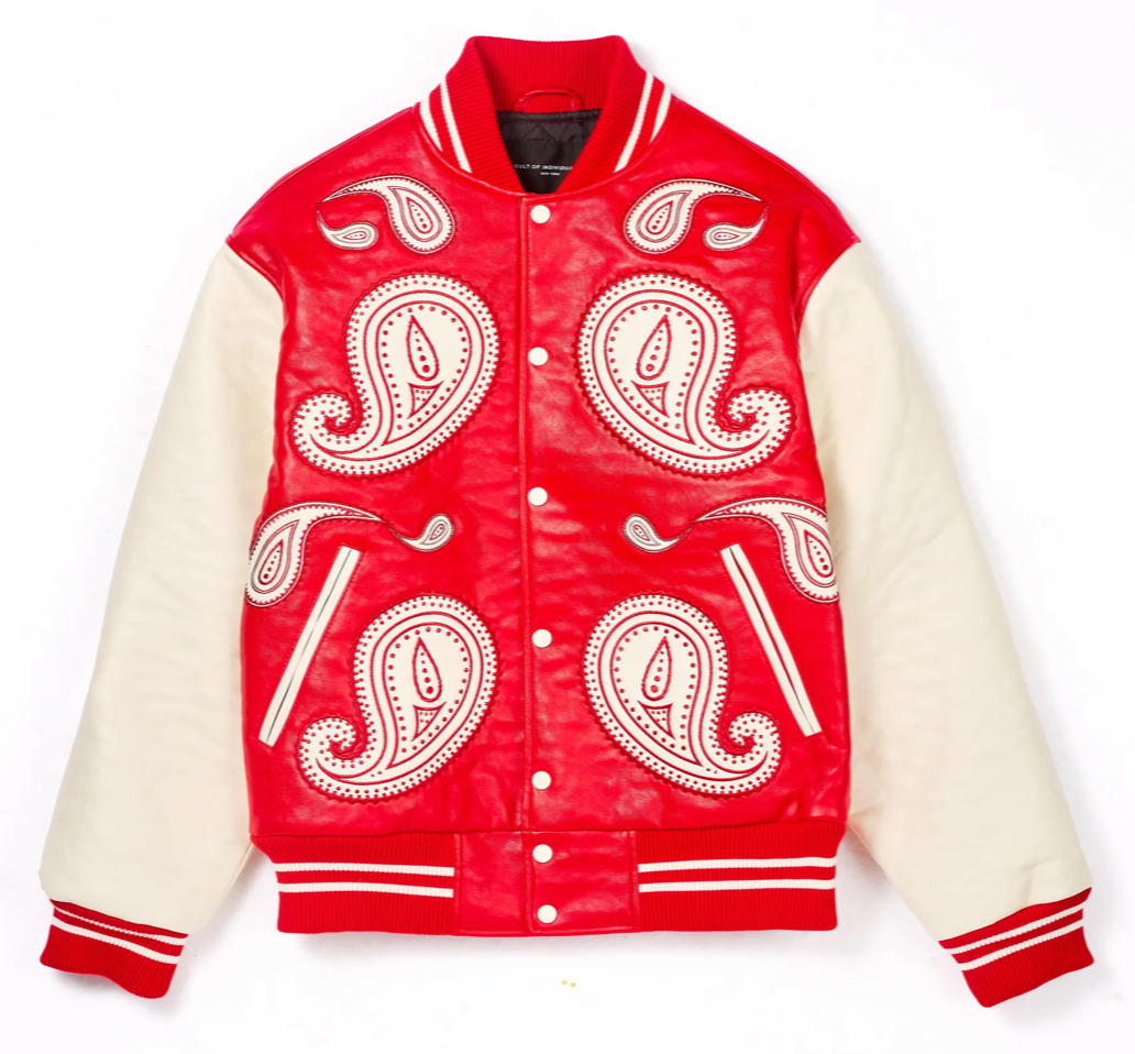 Cult Paisley Varsity Jackets 'Red'