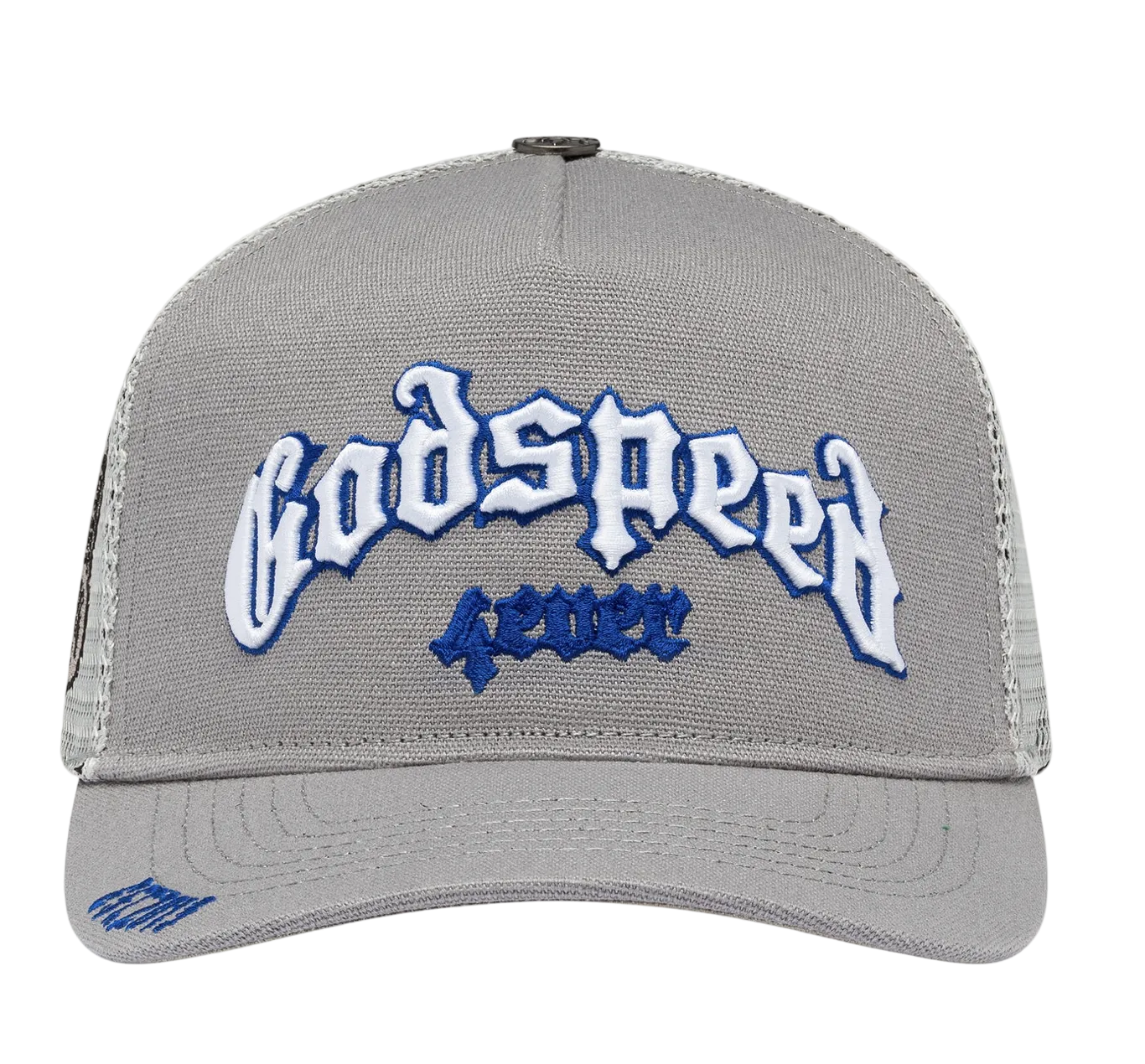 Godspeed Forever Trucker Hats 'Grey/Royal'
