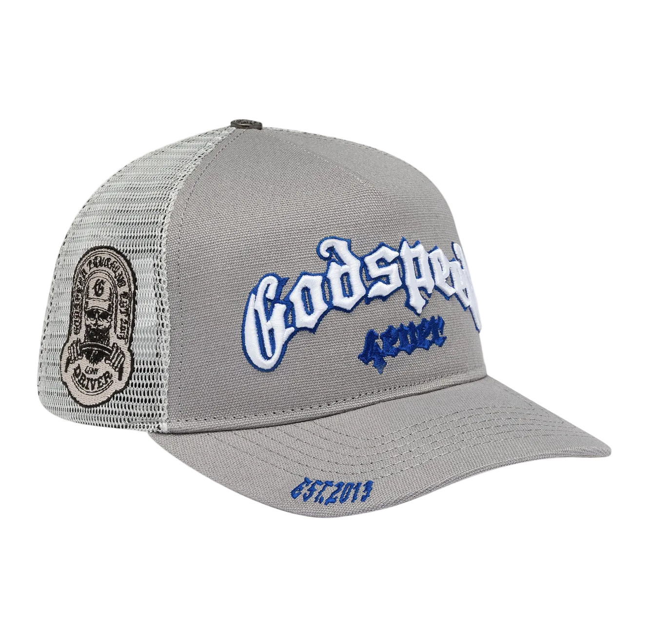 Godspeed Forever Trucker Hats 'Grey/Royal'