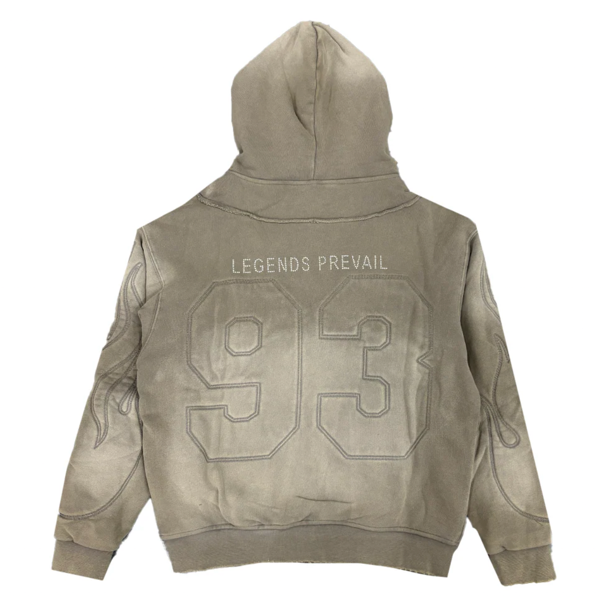 Legends Prevail Zip Up Hoodies "Grey"