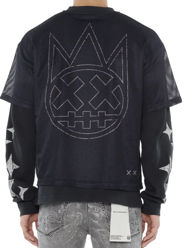 Cult Of Individuality Thermal LongSleeve T-Shirts "Black"