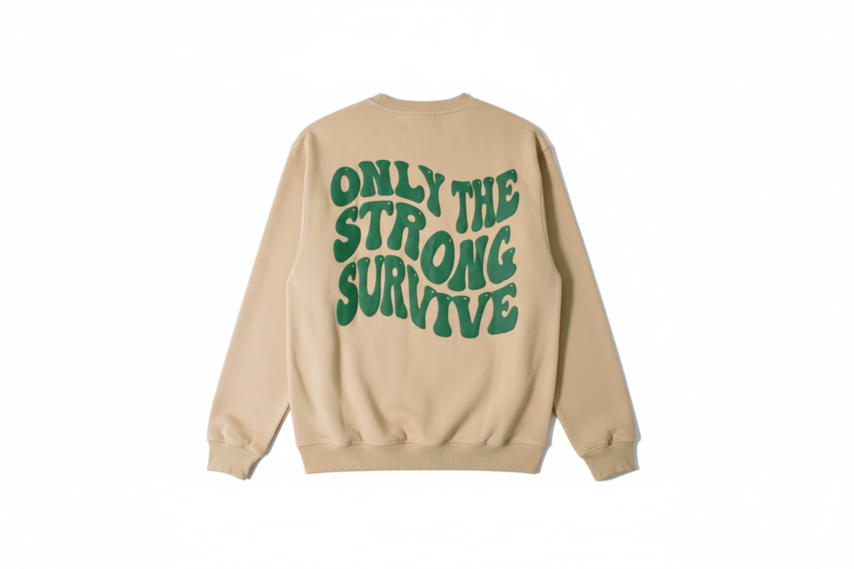 Bandits Only The Strong Survive Crewneck Sweatshirt 'Tan'