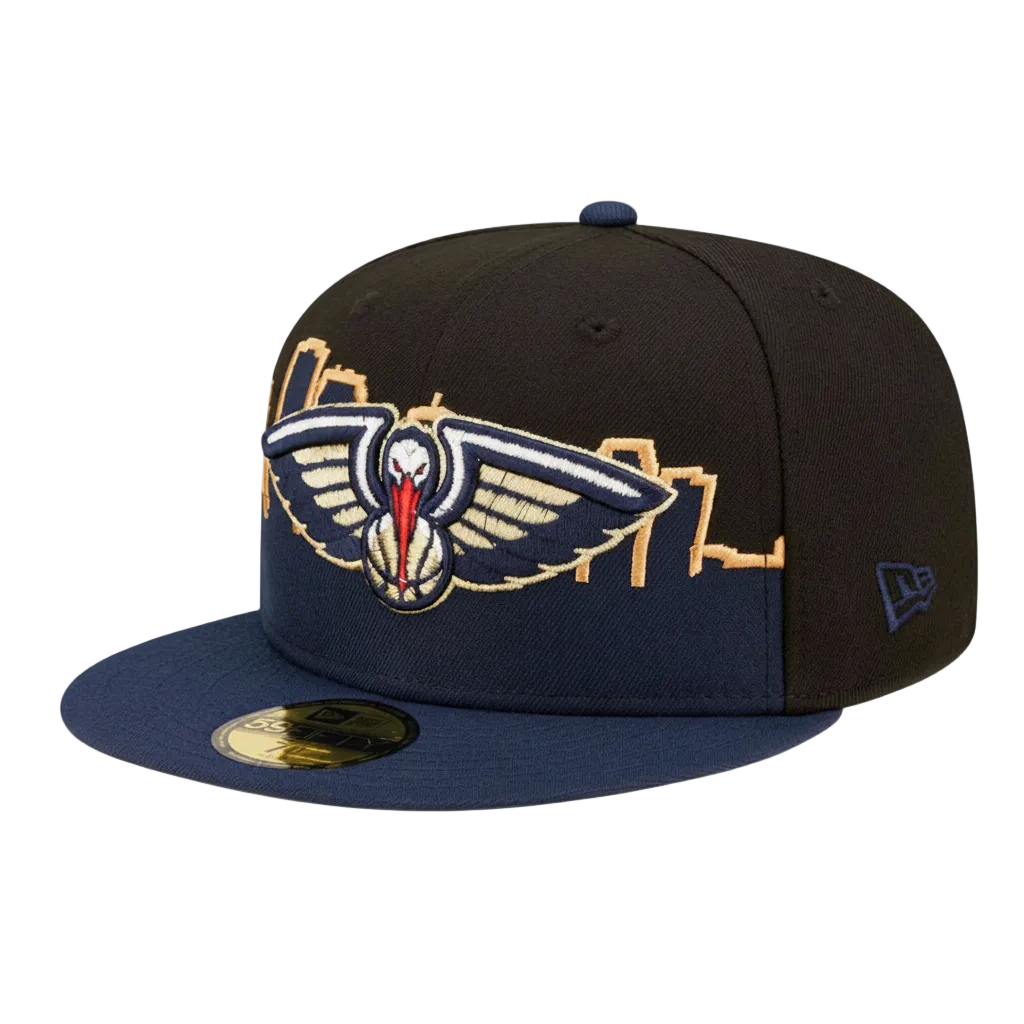 New Era New Orleans Pelicans 2022 NBA Tip Off Fitted Hat 'Black/Navy'