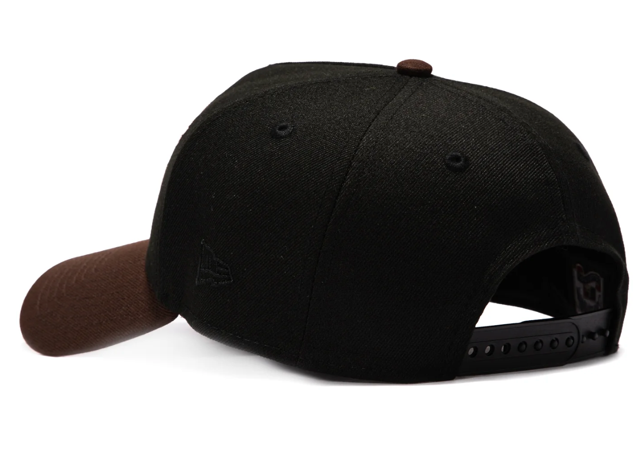 New Era A-Frame New York Yankees 1999 World Series Patch Snapback Blossom Hat 'Black/Brown/Pink'