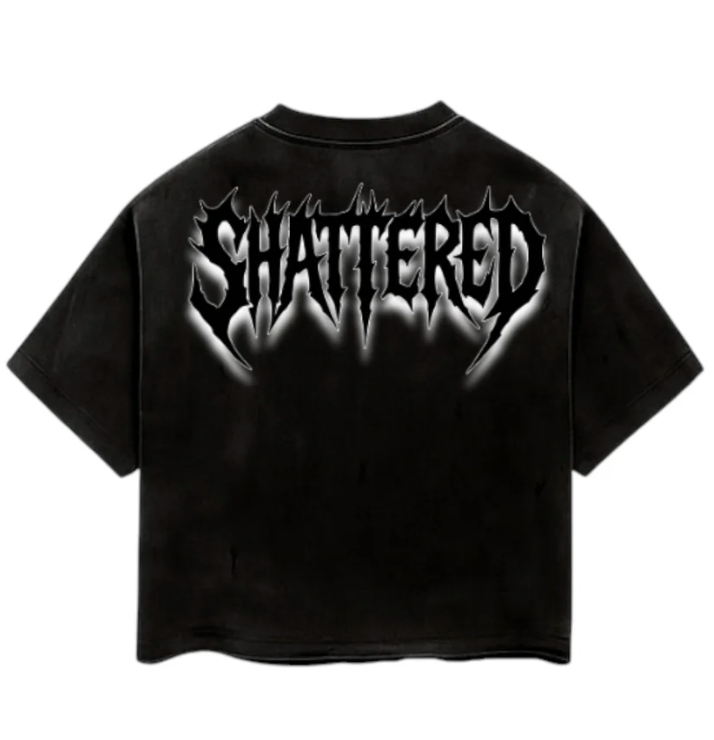 Shattered Hearts Anxiety T-Shirts 'Black'