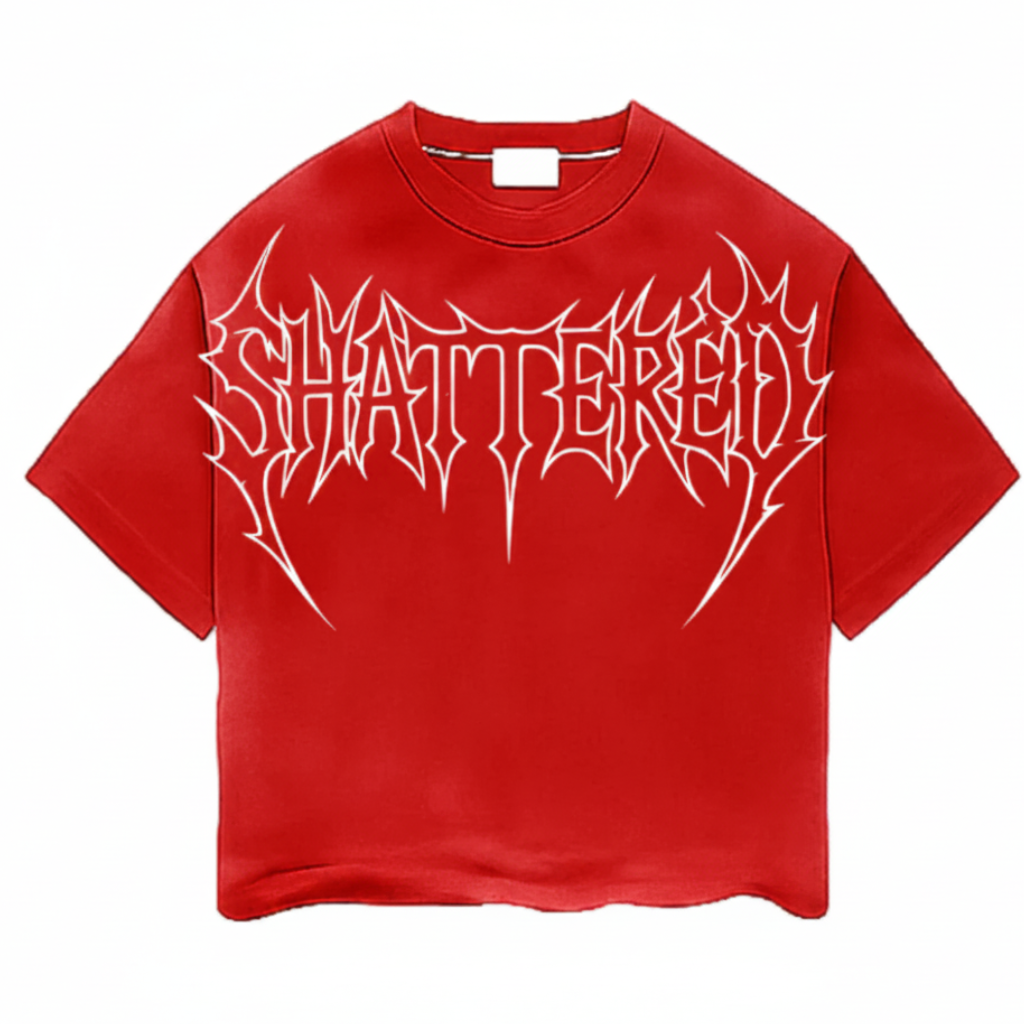 Shattered Hearts Halo Logo T-Shirts 'Red'