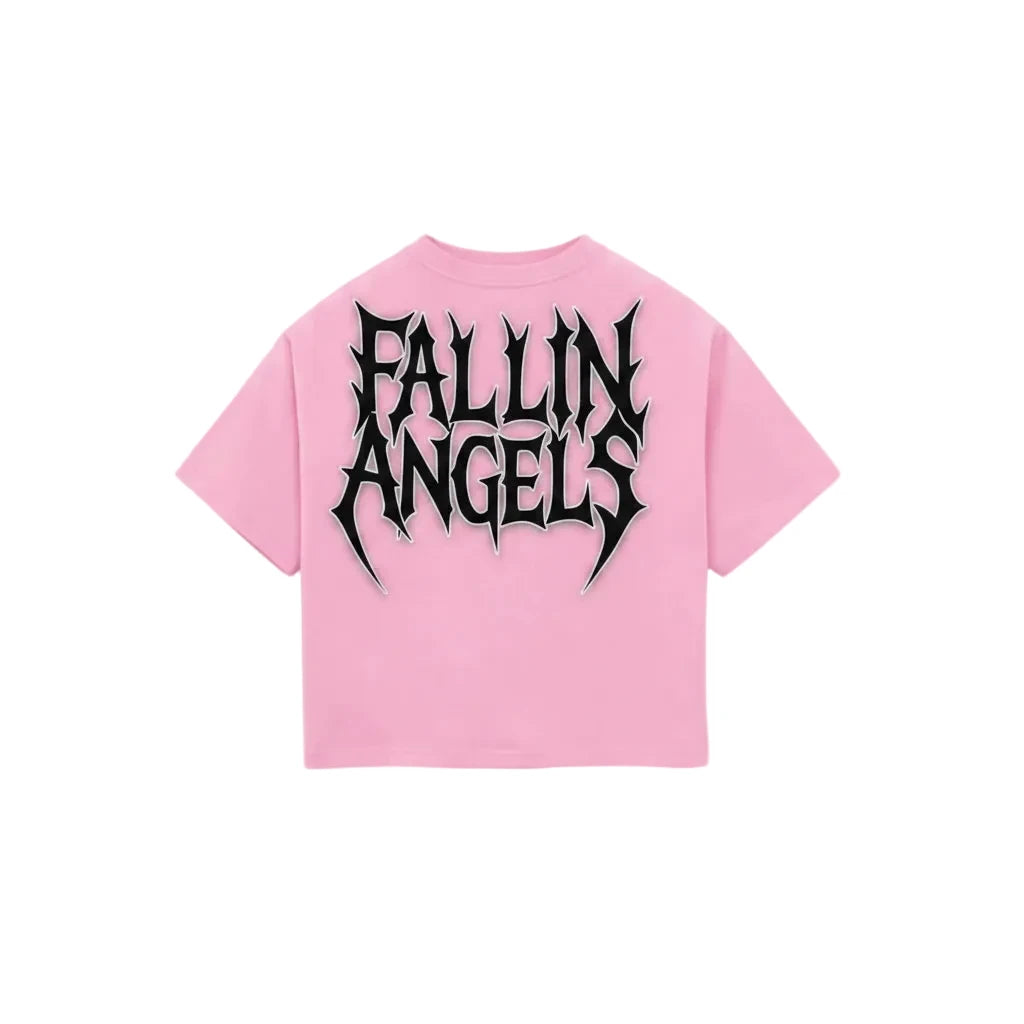Shattered Hearts Fallin Angels T-Shirts 'Pink'