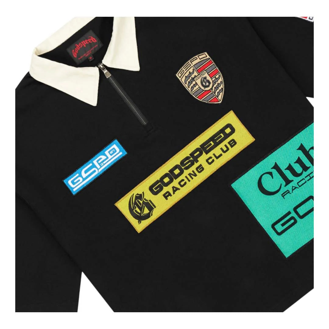 Godspeed GRC Quarter Zip Short Sleeve Polo 'Black'