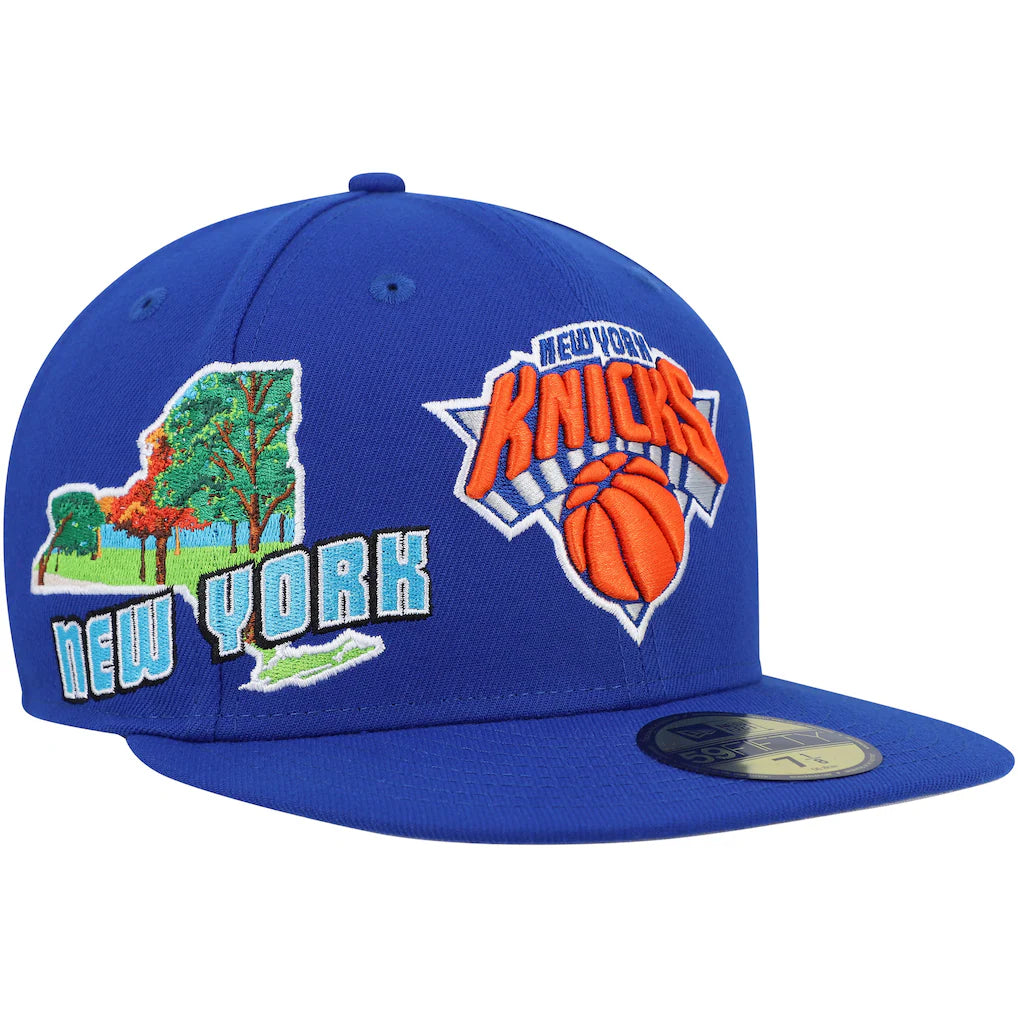 New Era New York Knicks Stateview Fitted Hat 'Blue'