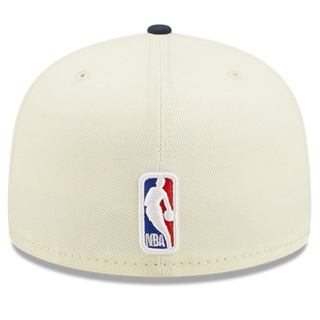 New Era Memphis Grizzlies 2022 NBA Draft Fitted Hat 'Cream/Navy'