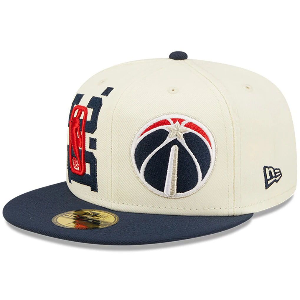 New Era Washington Wizards 2022 NBA Draft Snapback Hat 'Cream'Navy'