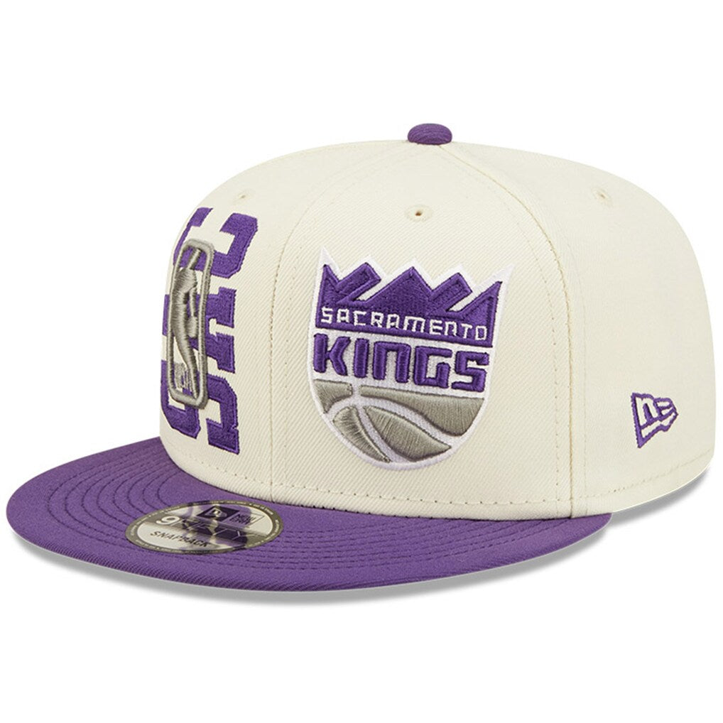 New Era Sacramento Kings 2022 NBA Draft Snapback 'Cream Purple'