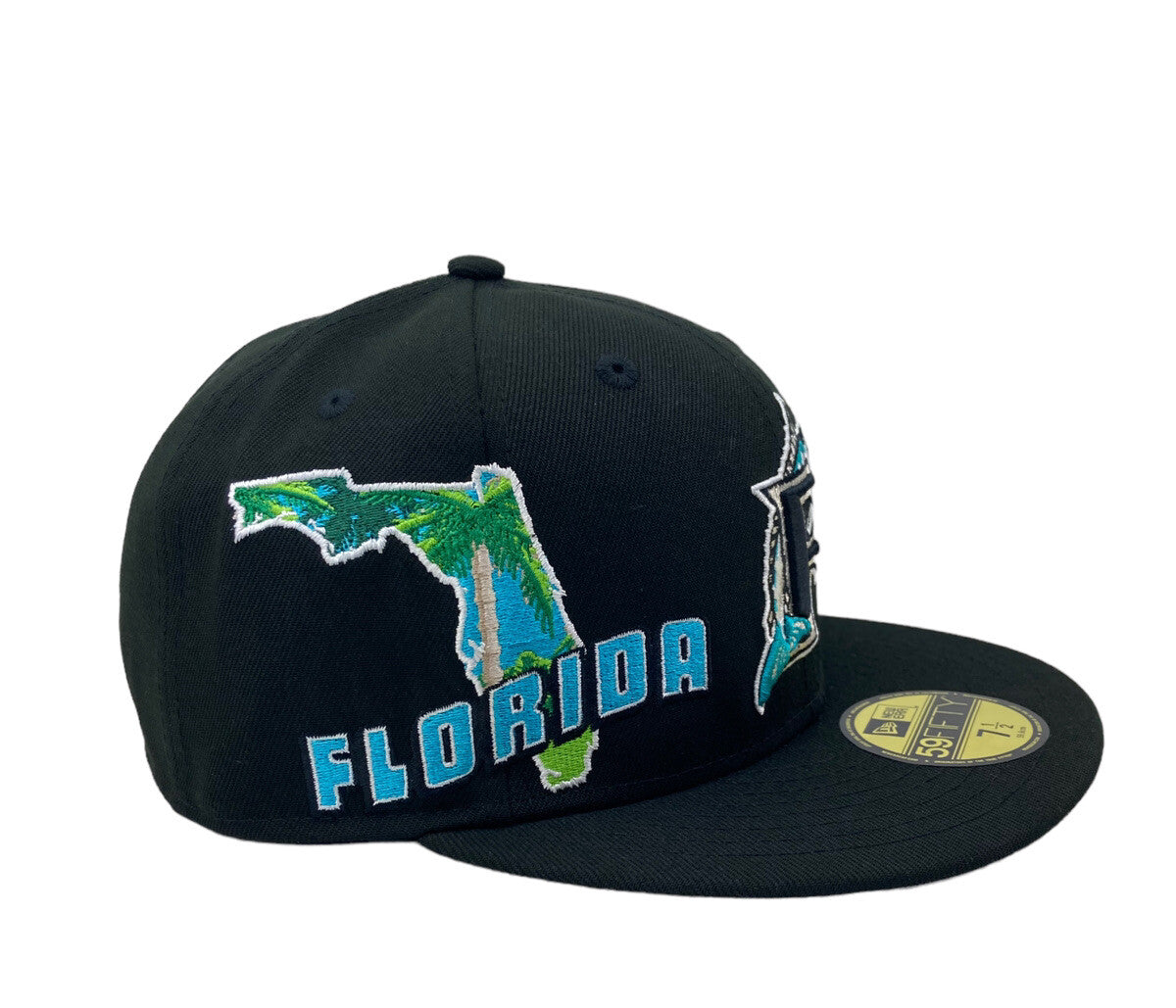 New Era Florida Marlins Stateview Fitted Hat 'Black'