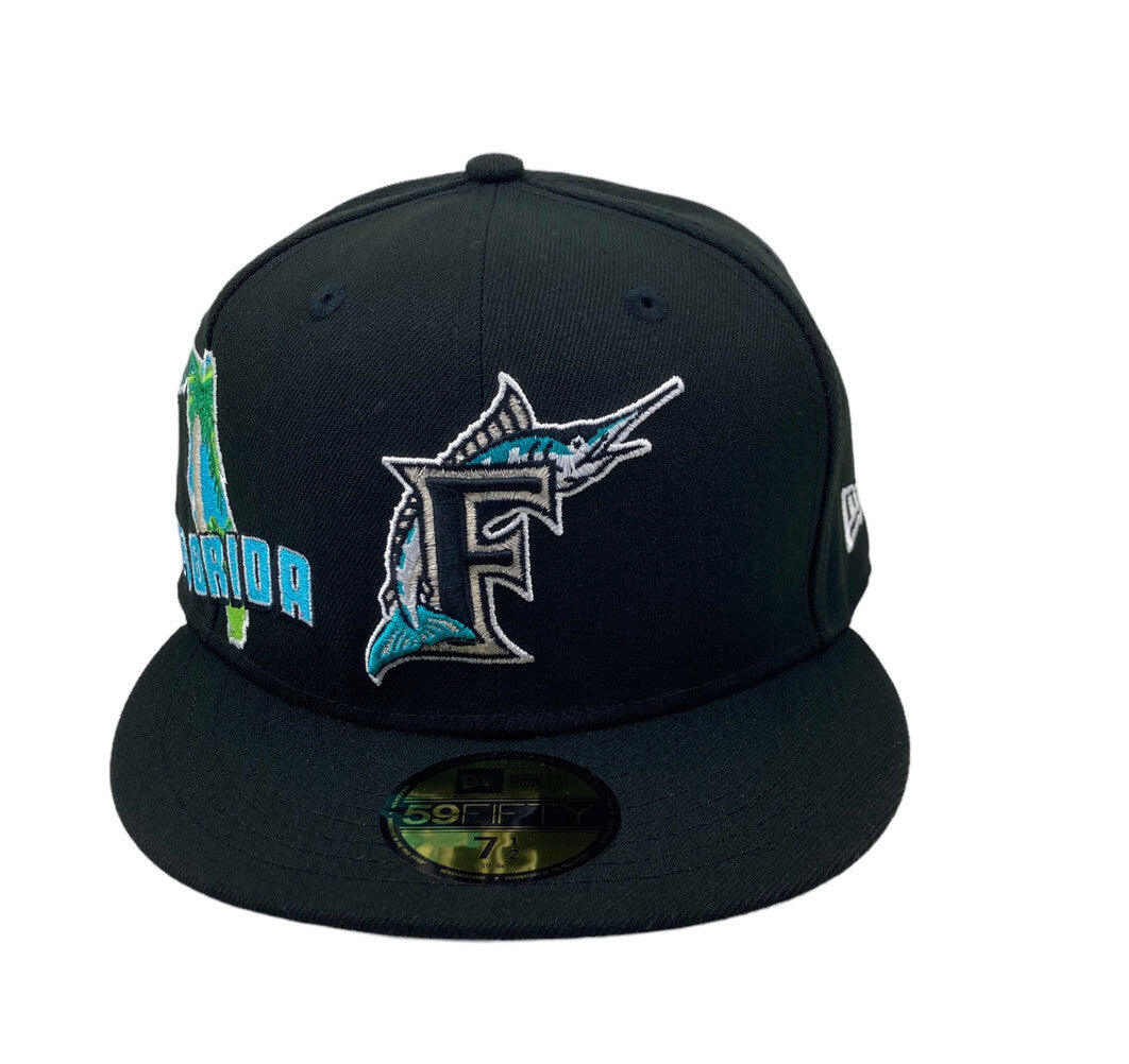 New Era Florida Marlins Stateview Fitted Hat 'Black'