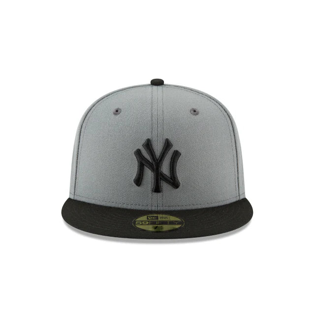 New Era New York Yankees Fitted Hat 'Grey/Black'