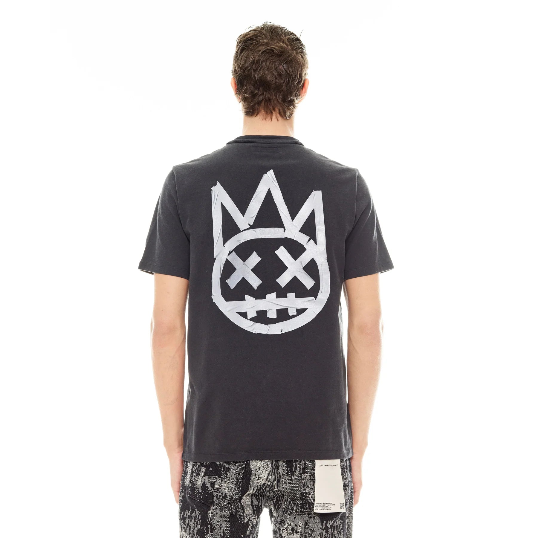 Cult "Tape" Short Sleeve Crew Neck Tee 'Vintage Charcoal'