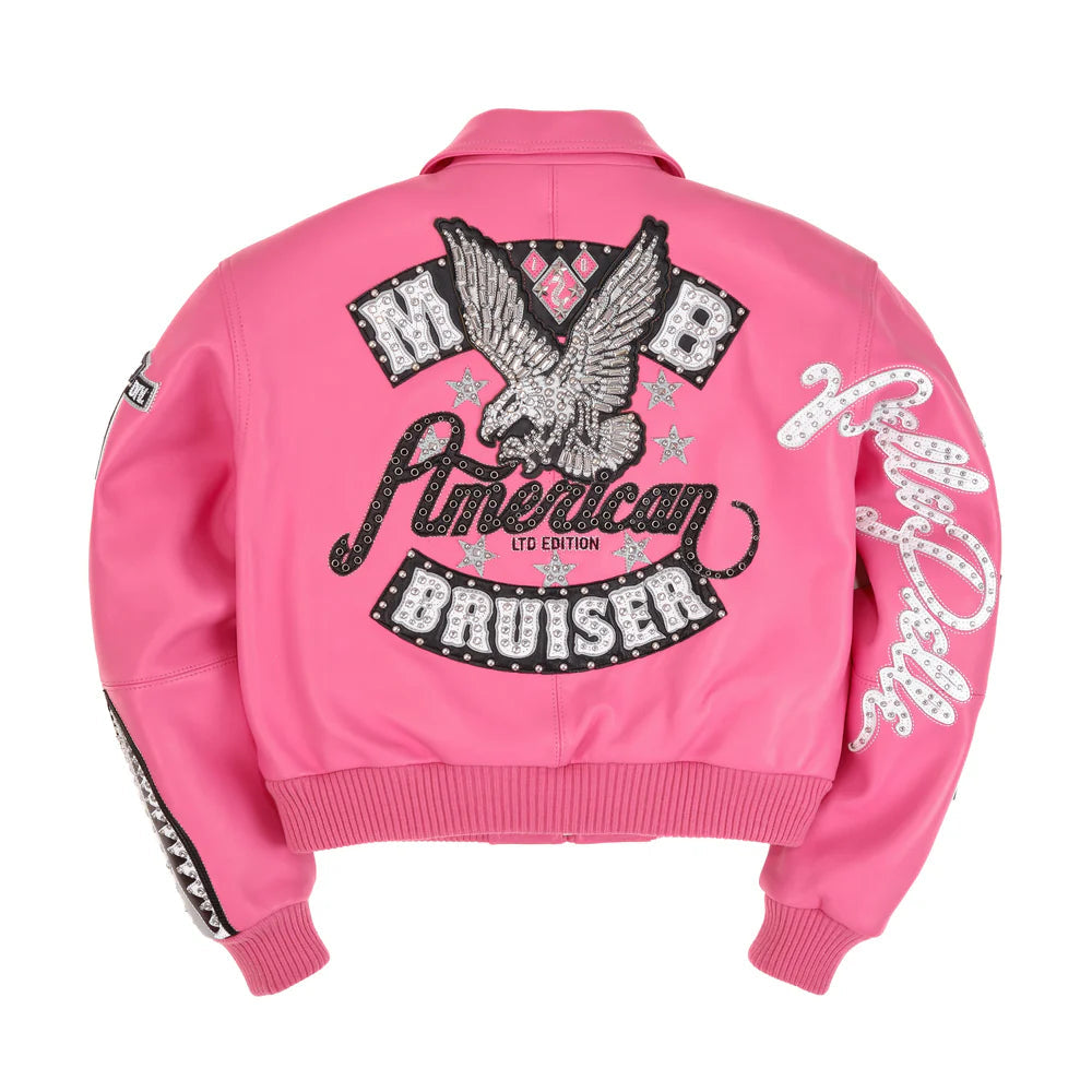 Woman's Pelle Pelle Bruiser Crop Jackets 'Pink'