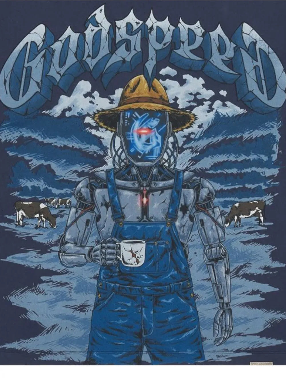 Godspeed Aura Farm T-Shirt 'Blue'