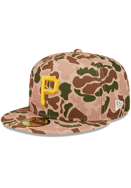 New Era Pittsburgh Pirates Mens 59FIFTY Fitted Hat 'Duck Camo'
