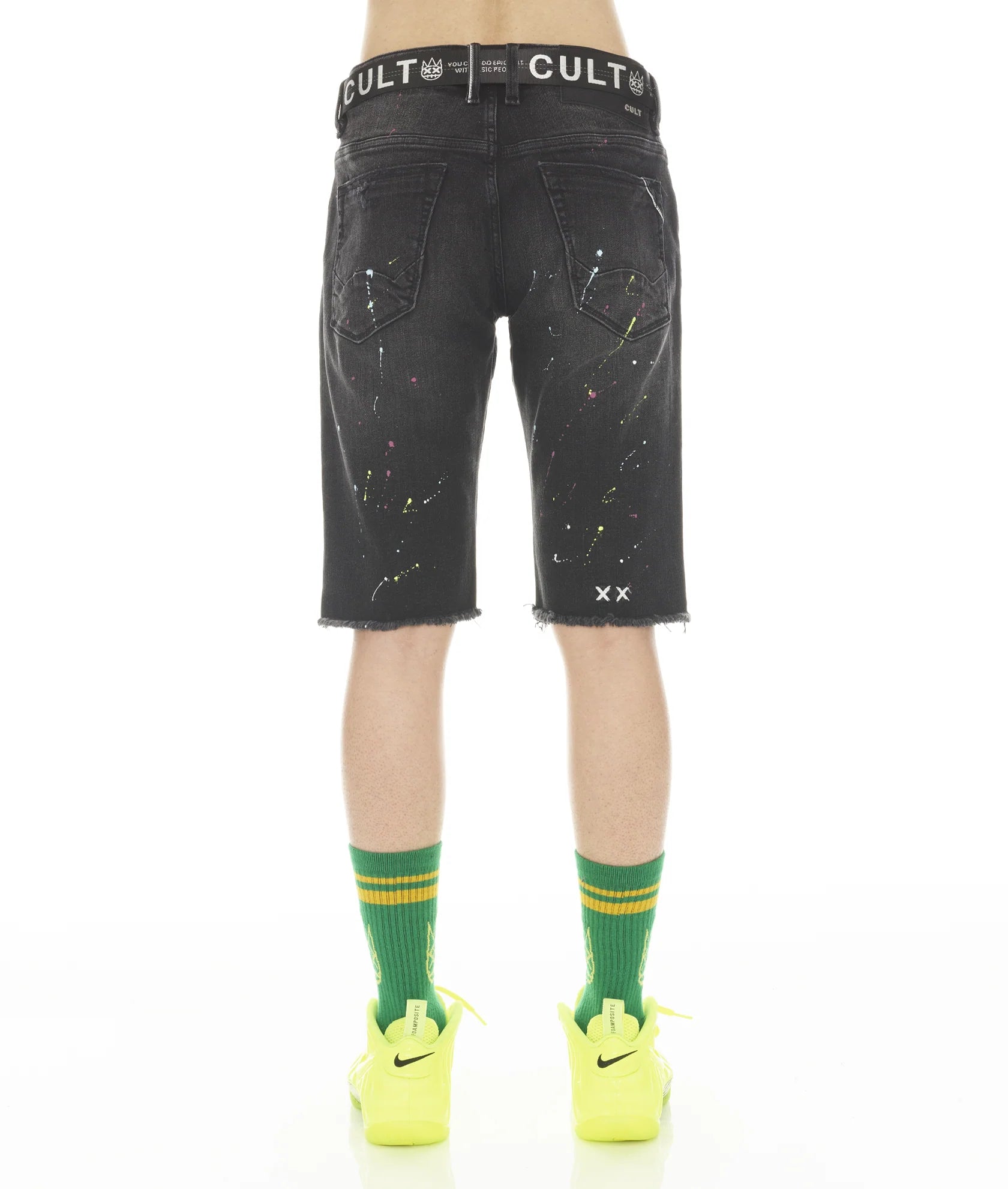 Cult's Rocker Shorts Stretch With Acai Belt 'Artist'