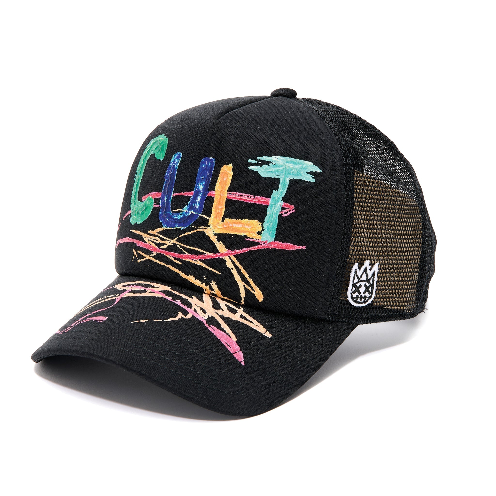 Cult Shimuchan Foam Trucker Hat "Hand Drawn" 'Black'