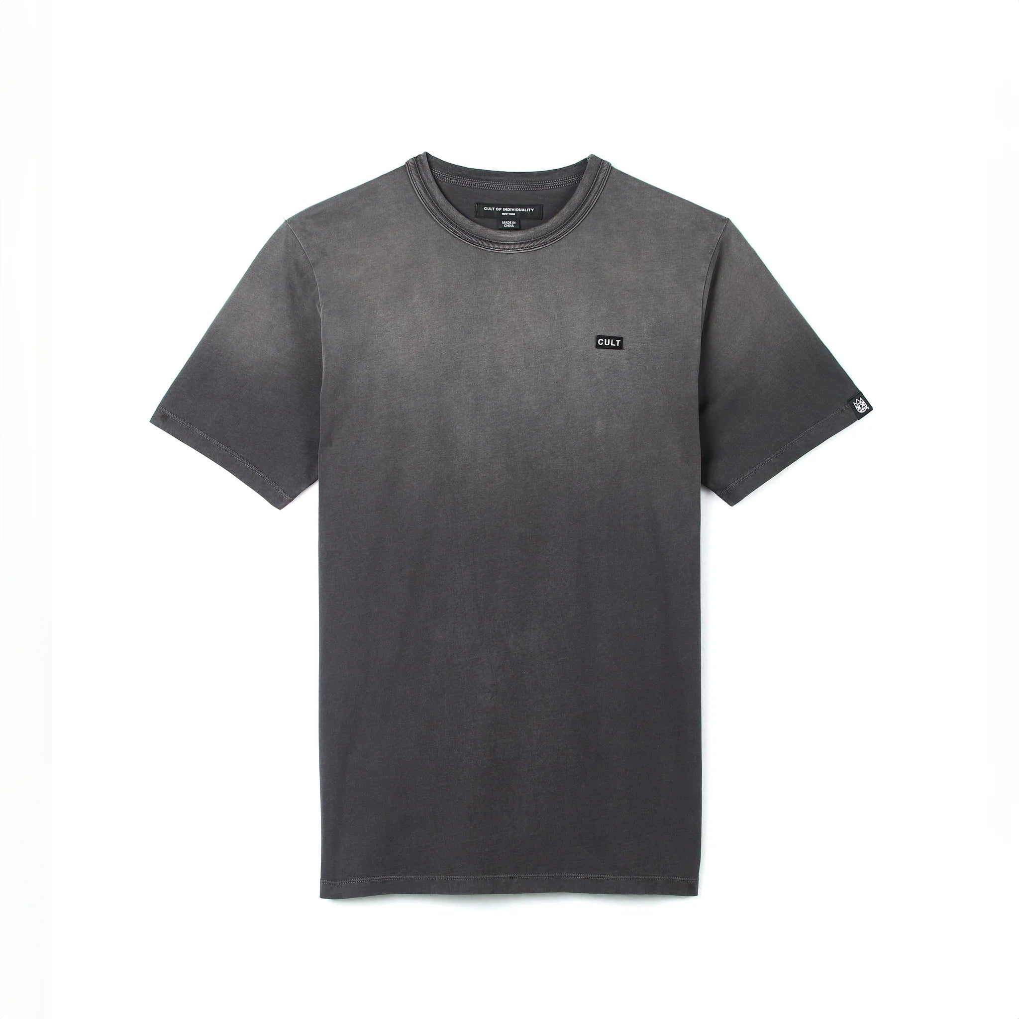 Cult Shimuchan Logo Short Sleeve Crew Neck T-Shirts 'Vintage Charcoal'