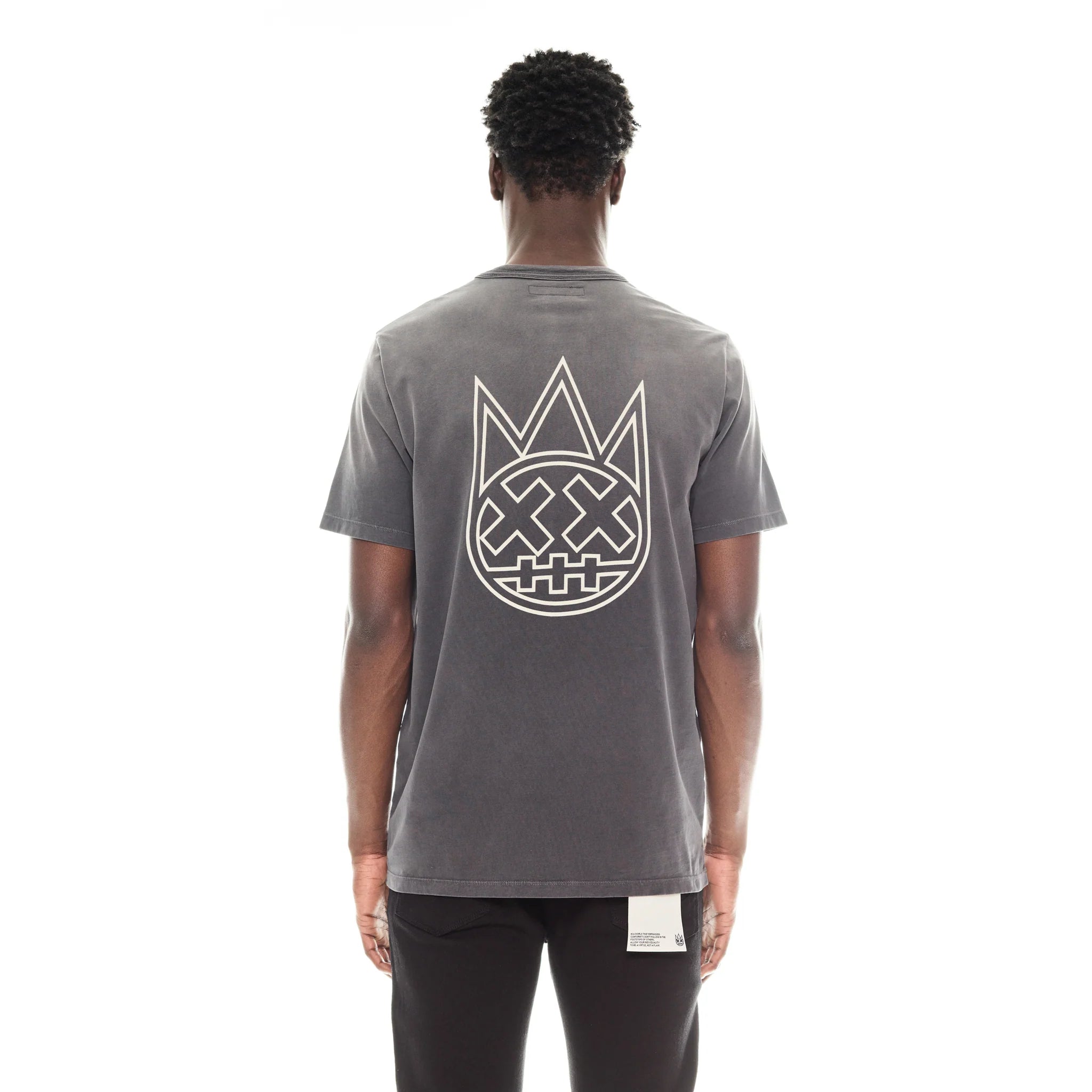Cult Shimuchan Logo Short Sleeve Crew Neck T-Shirts 'Vintage Charcoal'