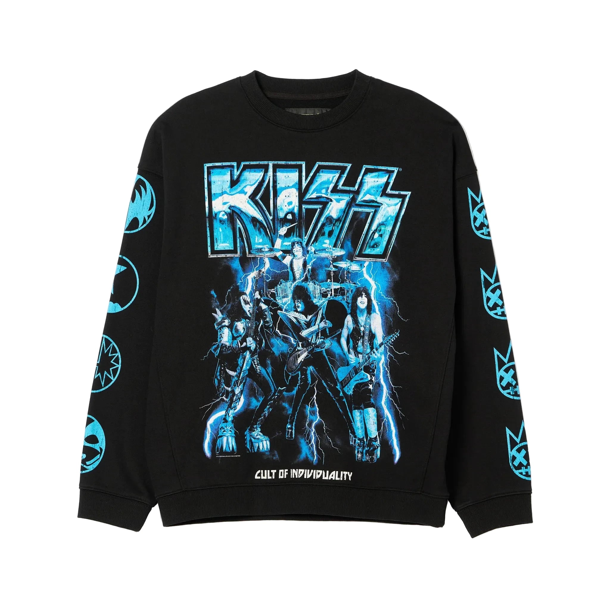 Cult "Kiss" Novelty Fleece Sweatshirts 'Black/Blue'