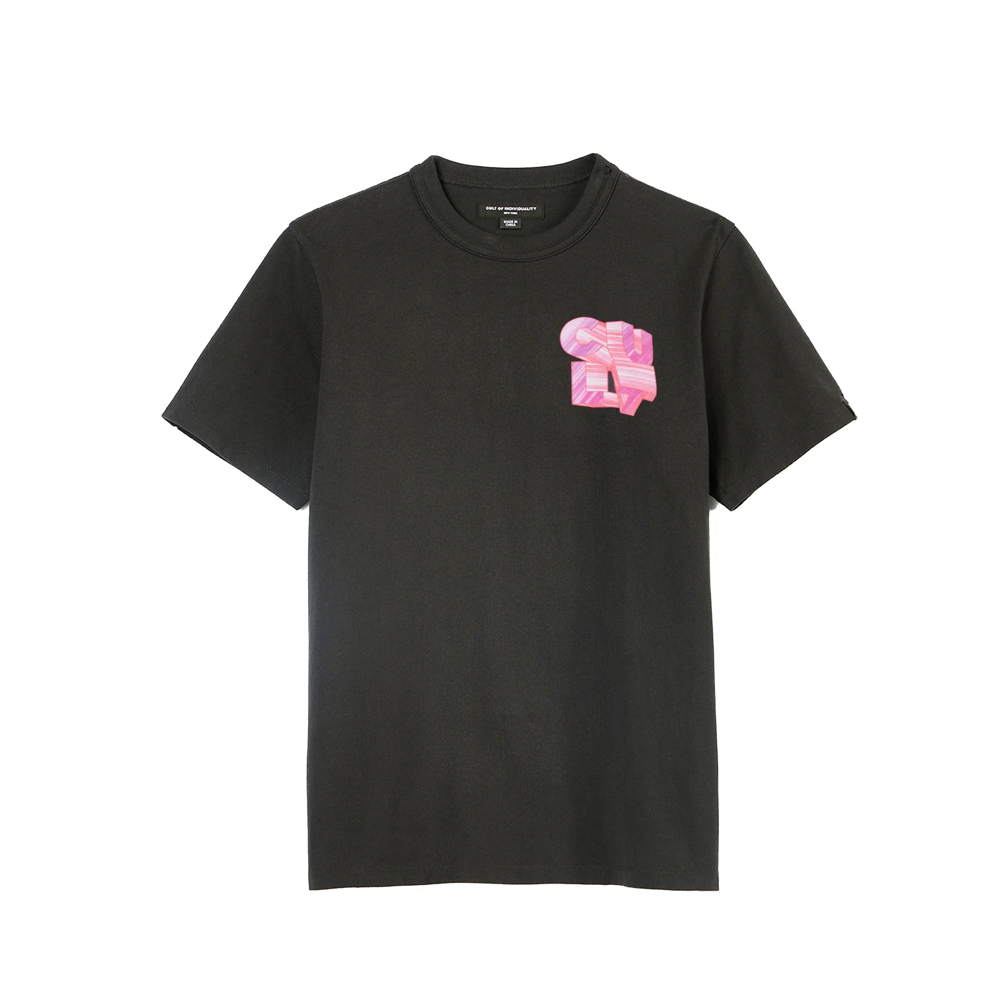 Cult "Marker Logo" Short Sleeve Crew Neck T-Shirts 'Steel'