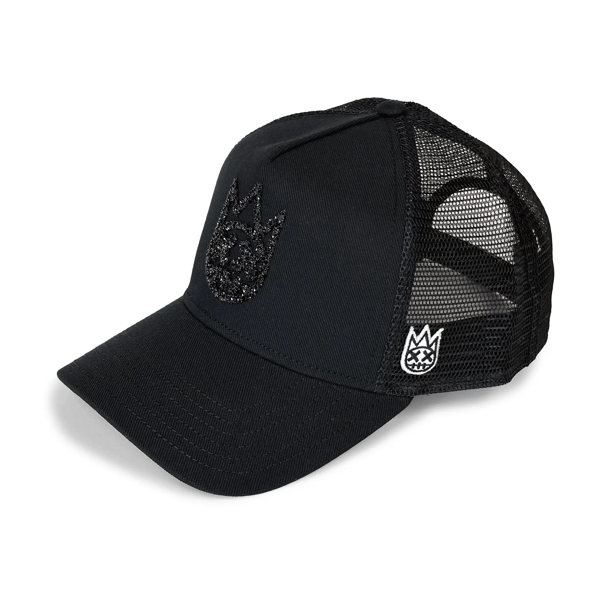 Cult's Crystal Logo Mesh Back Trucker Hats 'Black'