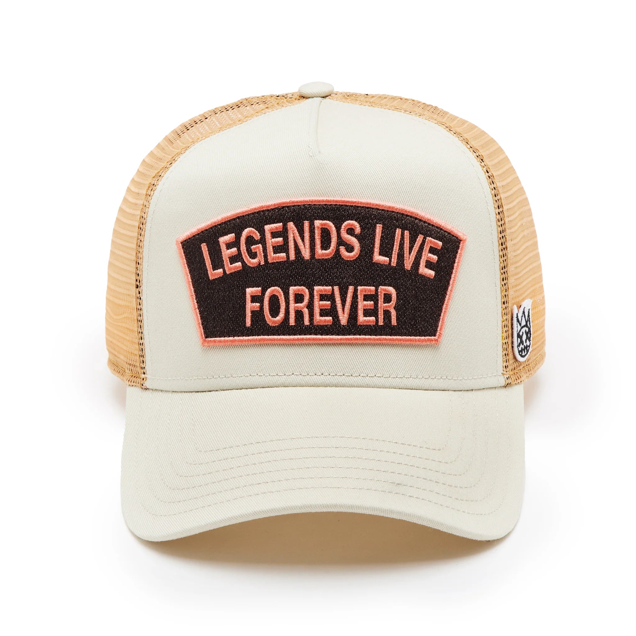 Cult "Legends Live Forever" Trucker Hat 'White Swan'