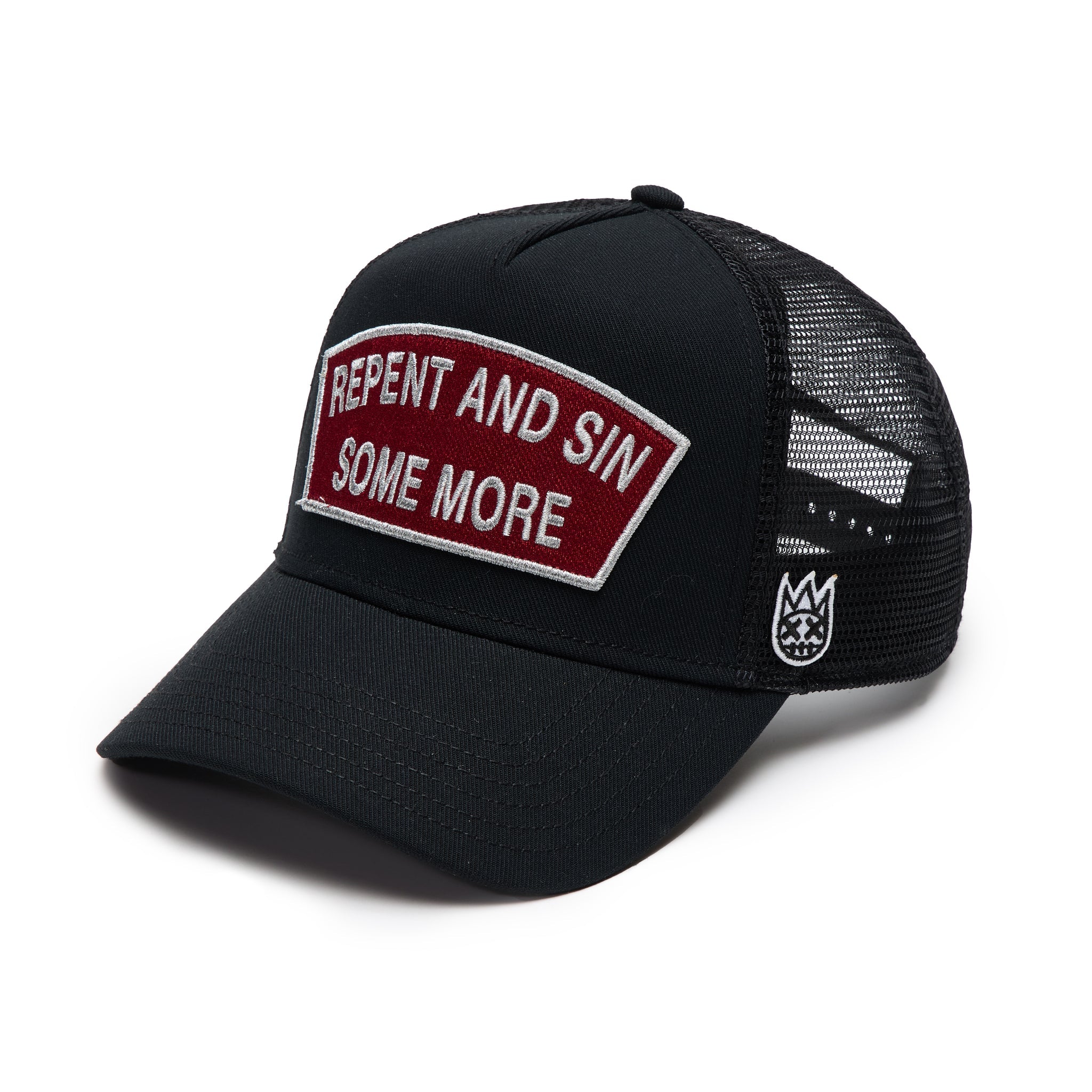 Cult "Repent And Sin Some More" Trucker Hat 'Black/Red'