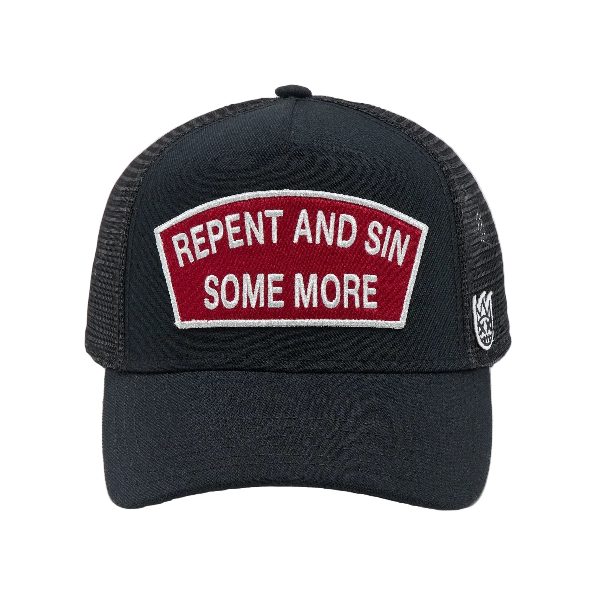 Cult "Repent And Sin Some More" Trucker Hat 'Black/Red'