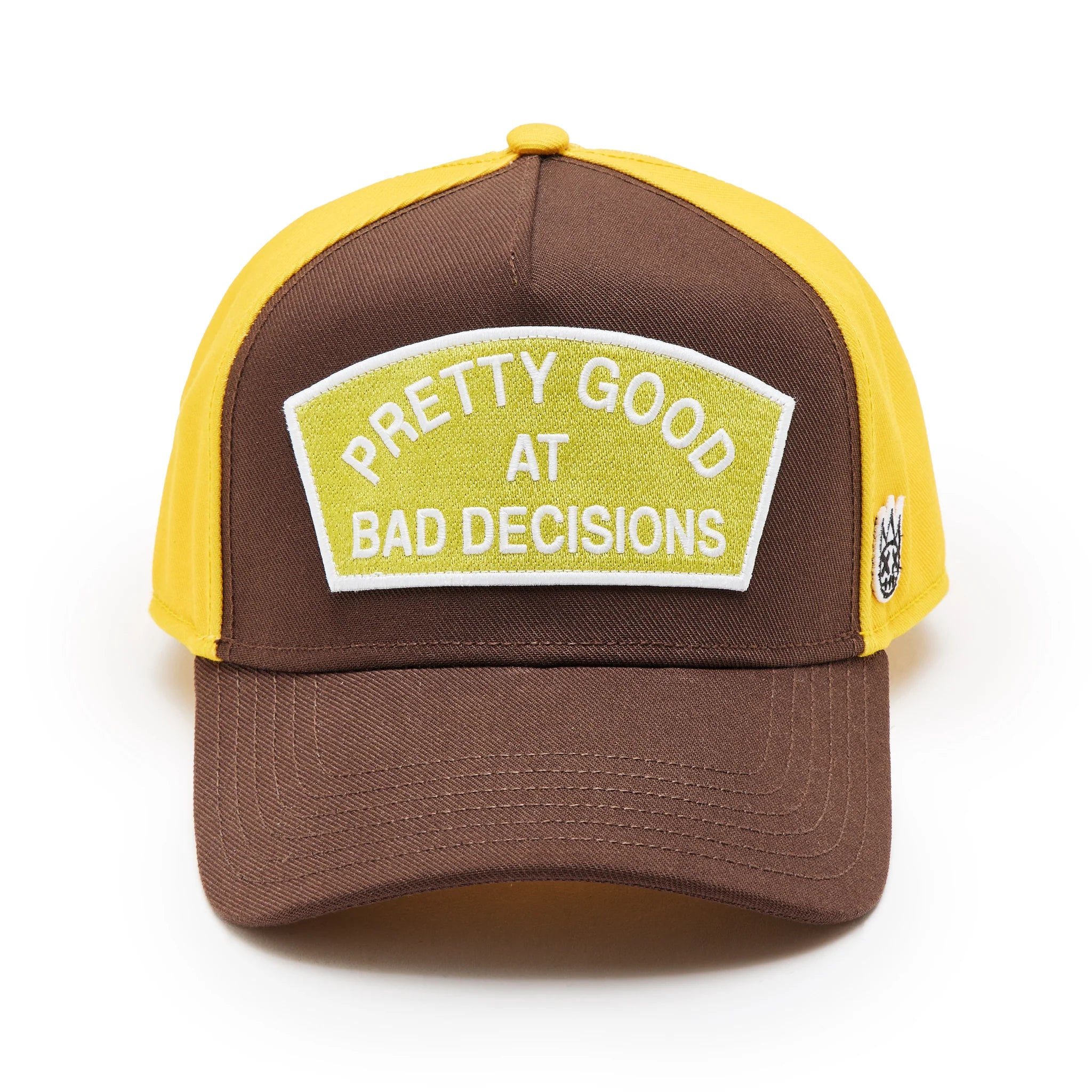 Cult "Pretty Good At Bad Decisions" Trucker Hat 'Choclate'