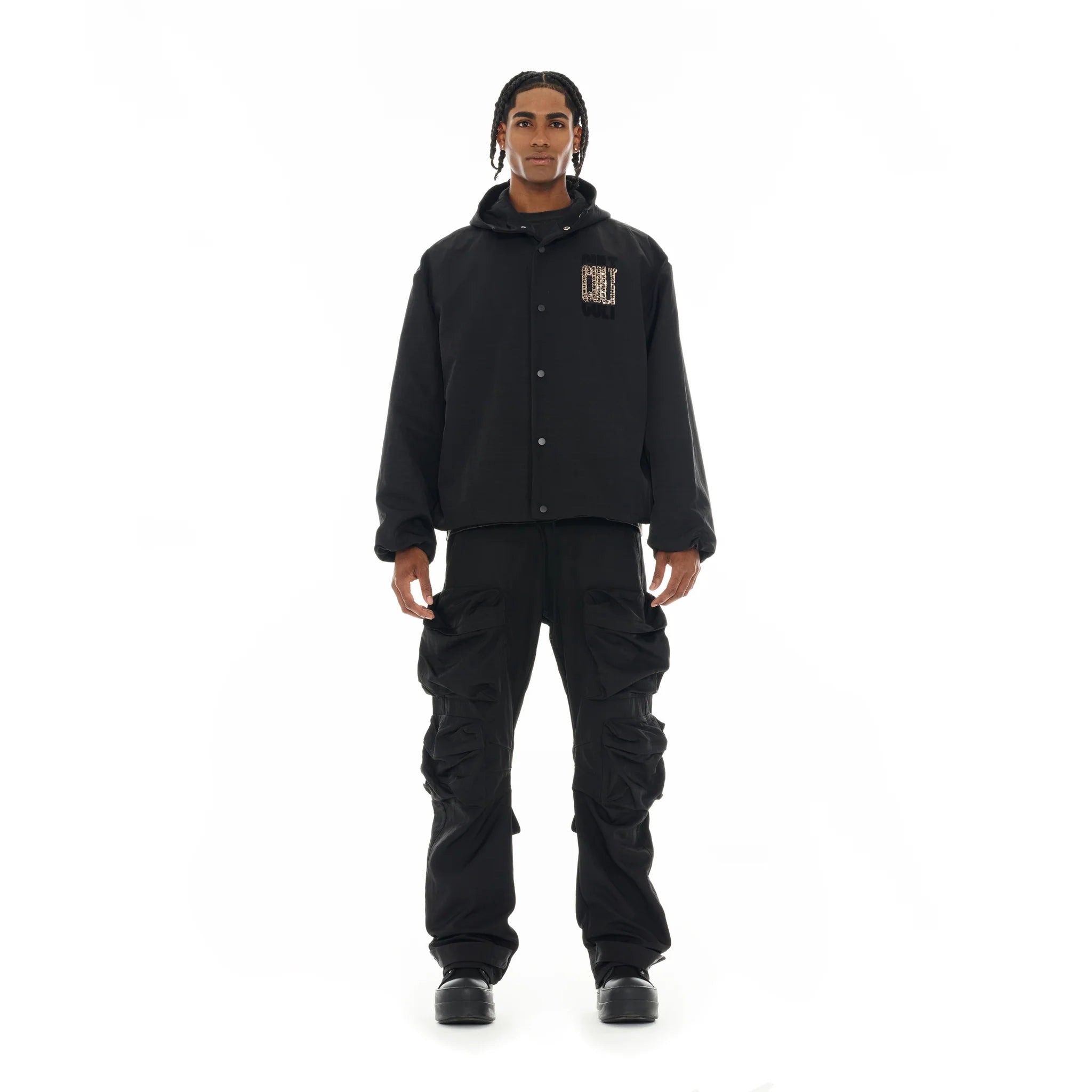 Cult's Baggy Cargo 610 Cargo Pants 'Black Nylon'