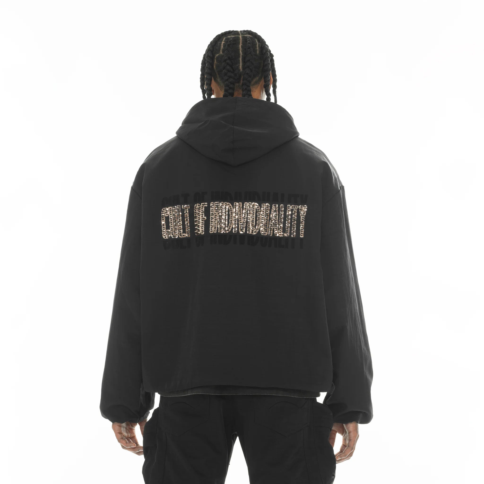 Cult's Oversized Coaches Jackets 'Black Nylon'