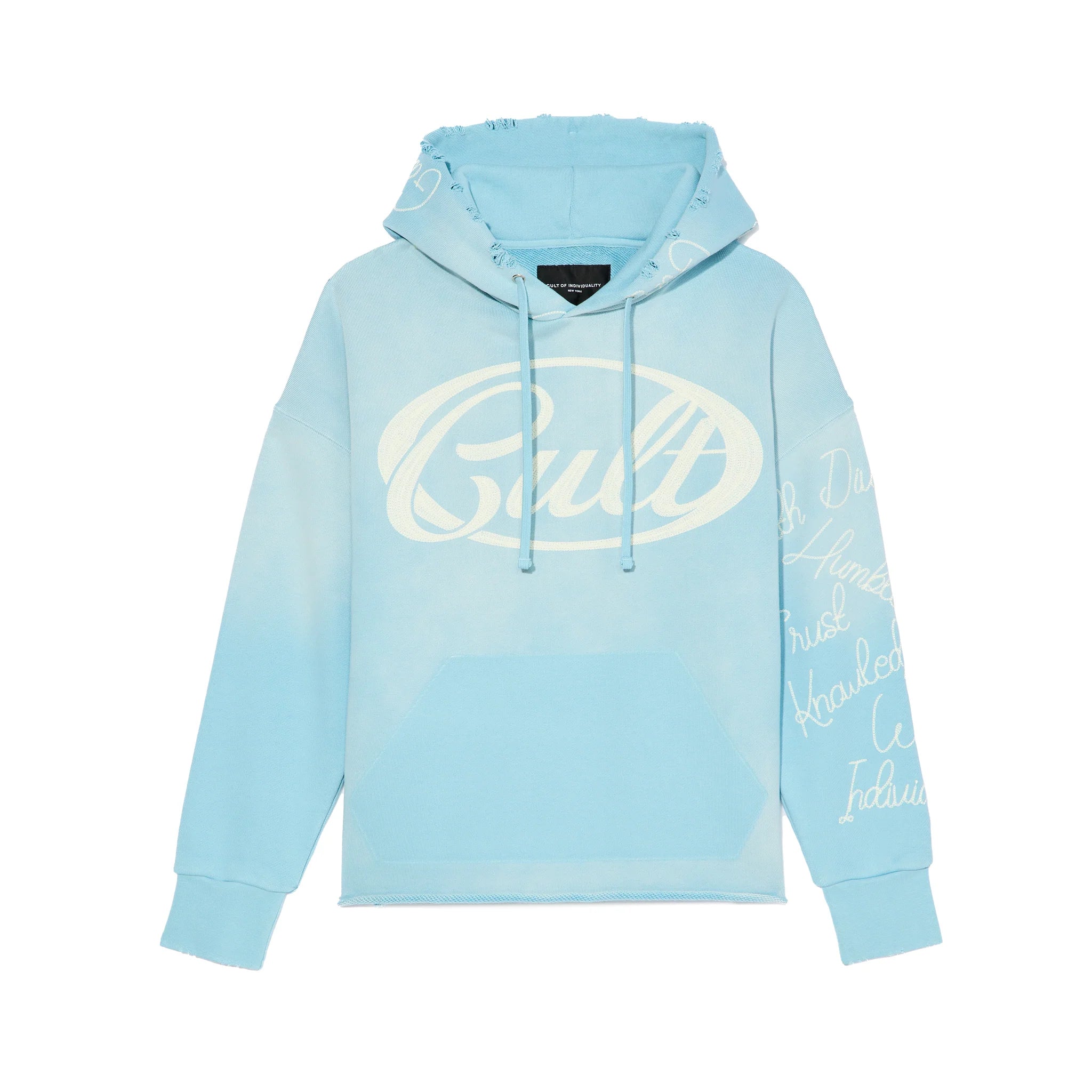 Cult's Pullover Novelty Hoodies "Community" 'Blue Glow'