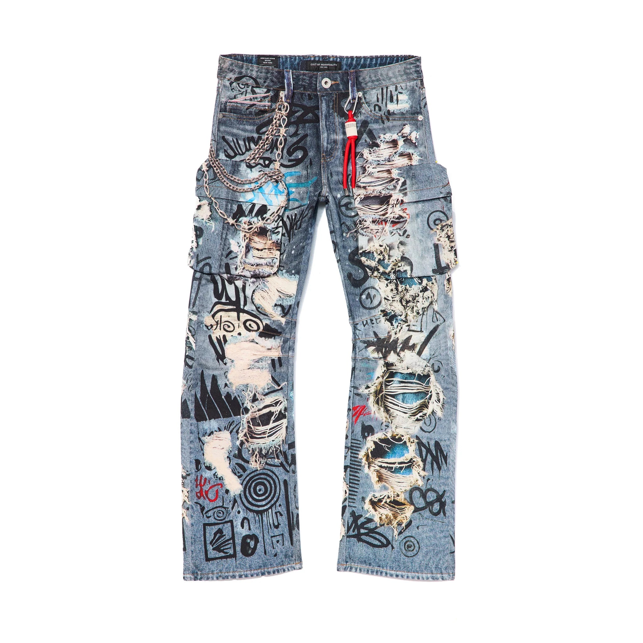 Cult's Grunge Baggy 607 Jeans 'Digital'