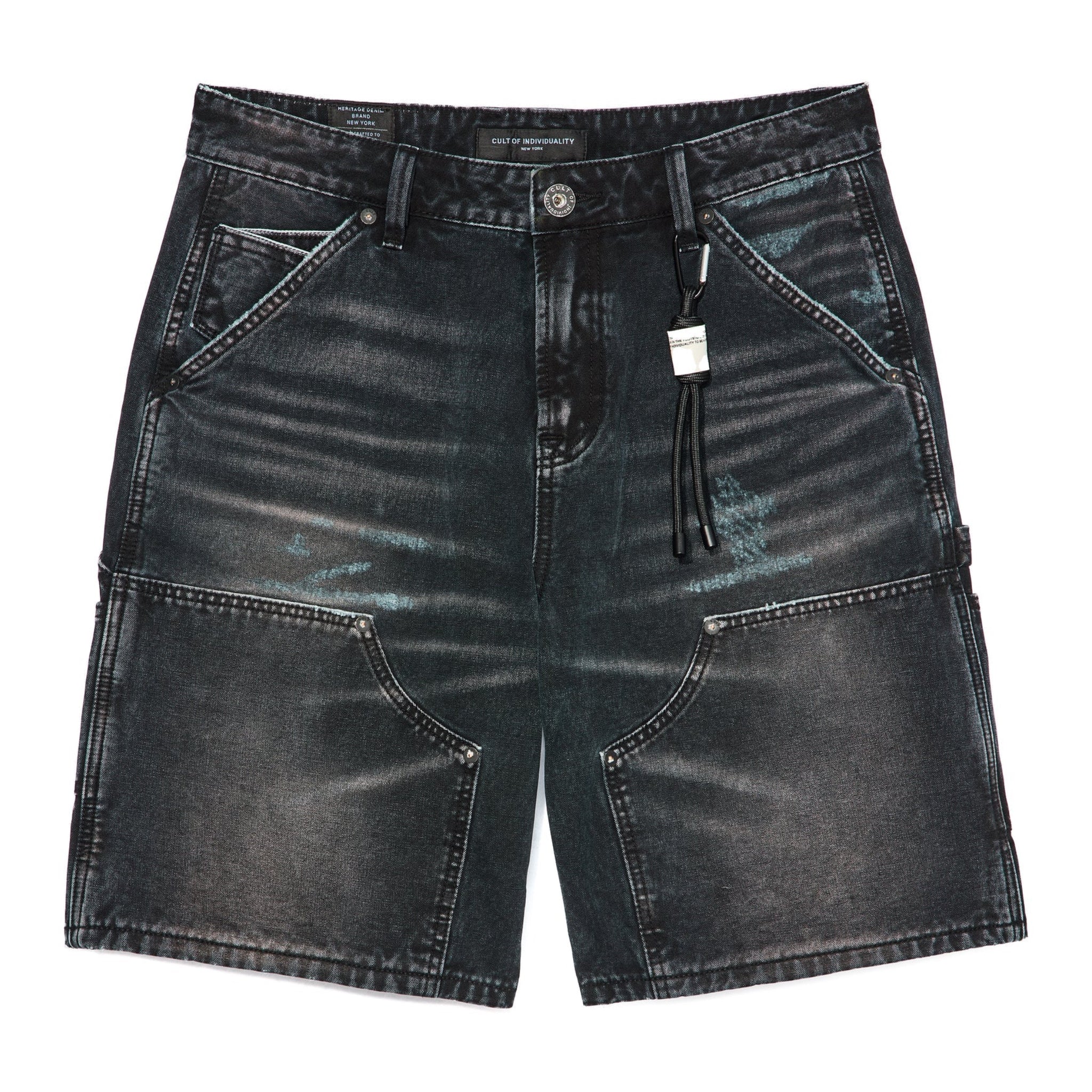 Cult's Grunge Carpenter Shorts 'Black Canvas'