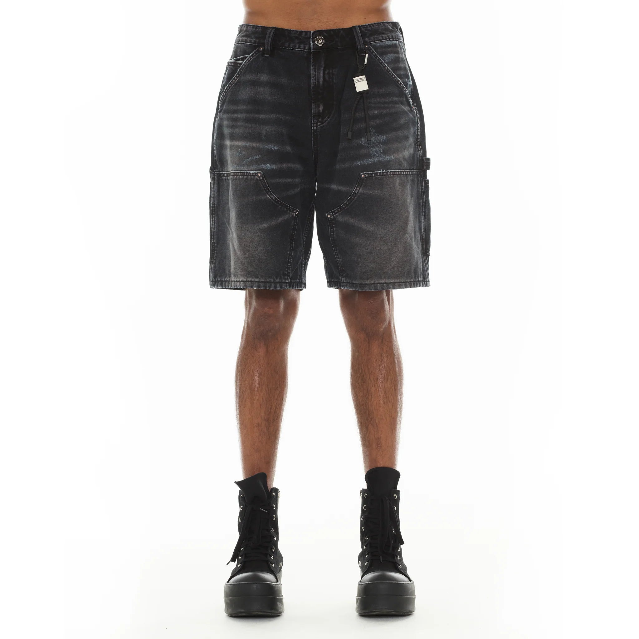Cult's Grunge Carpenter Shorts 'Black Canvas'