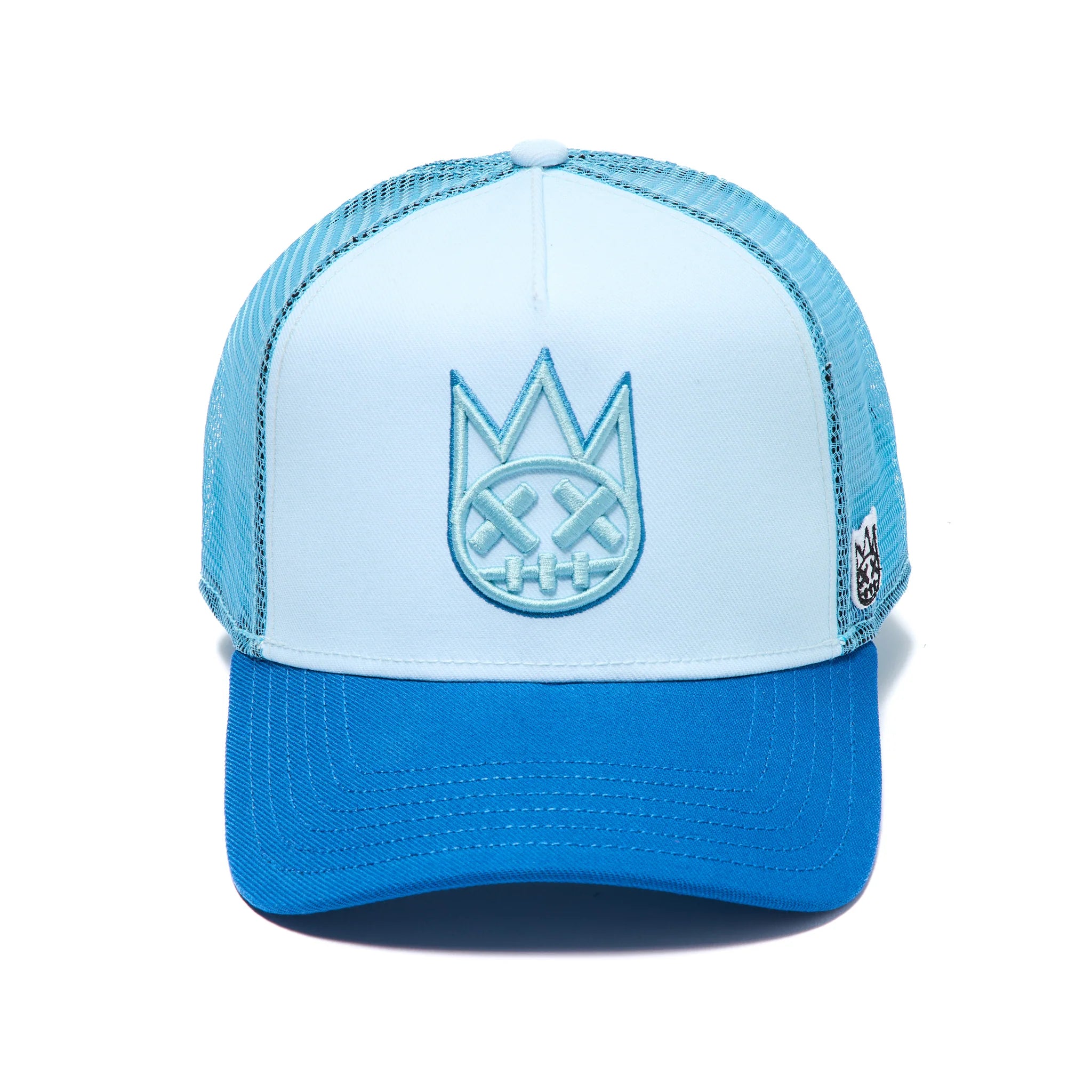 Cult's Logo Mesh Back Trucker Hats 'Blue Glow'