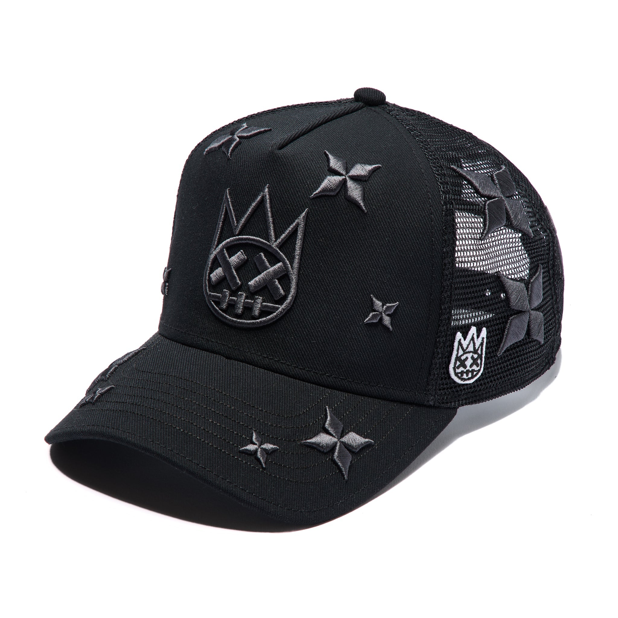 Cult Shimuchan Logo Mesh Back "Star Embroidery" Trucker Hat 'Black'