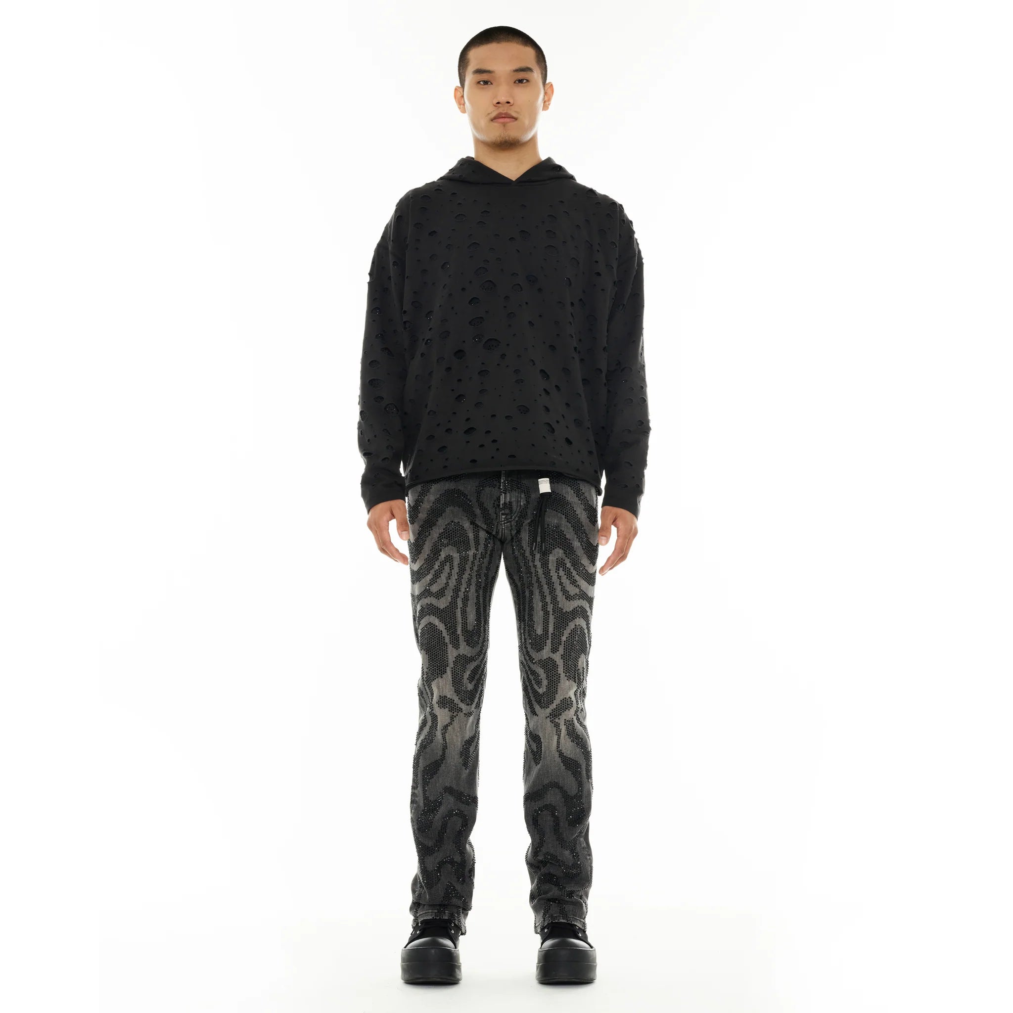 Cult's Signature Rebel Straight Jeans 'Swirl'