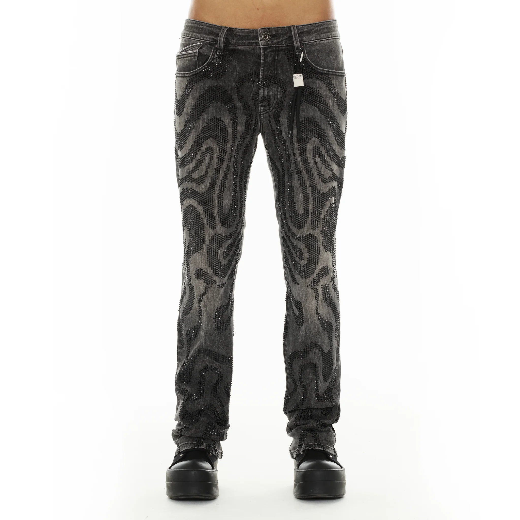 Cult's Signature Rebel Straight Jeans 'Swirl'