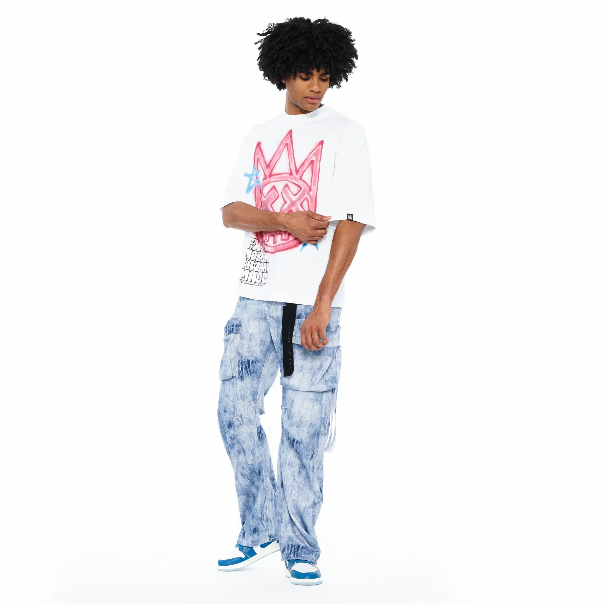 Cult Oversized T-Shirt 'Airbrushed' 260 Gram White