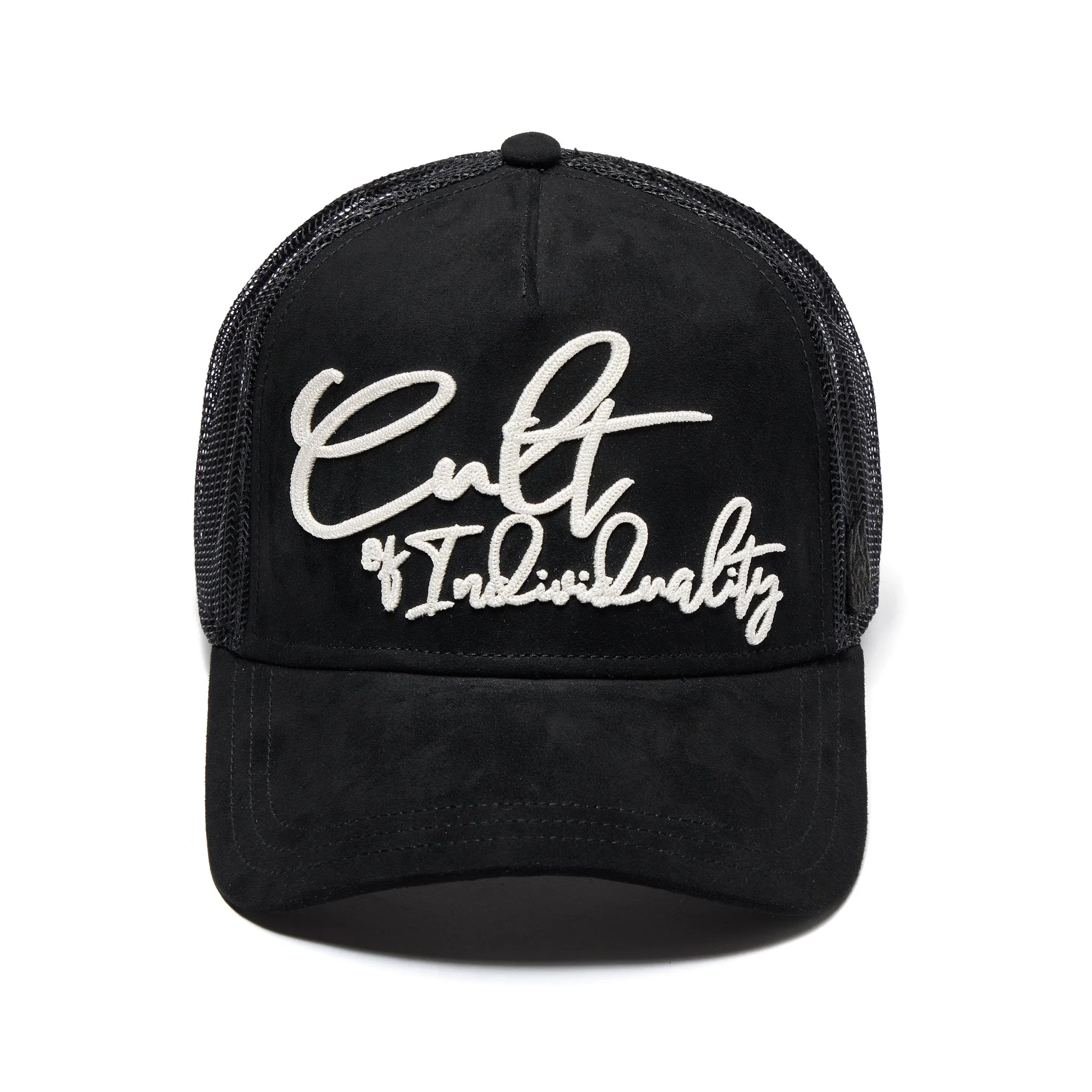 Cult's Mesh Back Trucker Hat 'Grasshopper Emb' Black