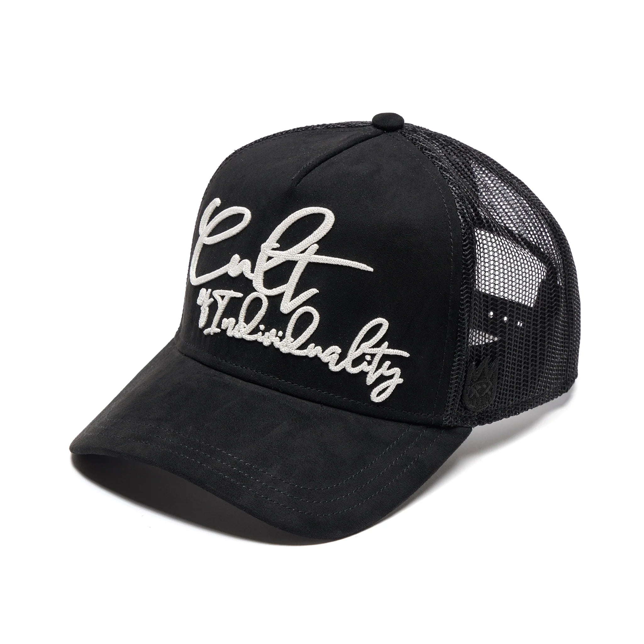 Cult's Mesh Back Trucker Hat 'Grasshopper Emb' Black