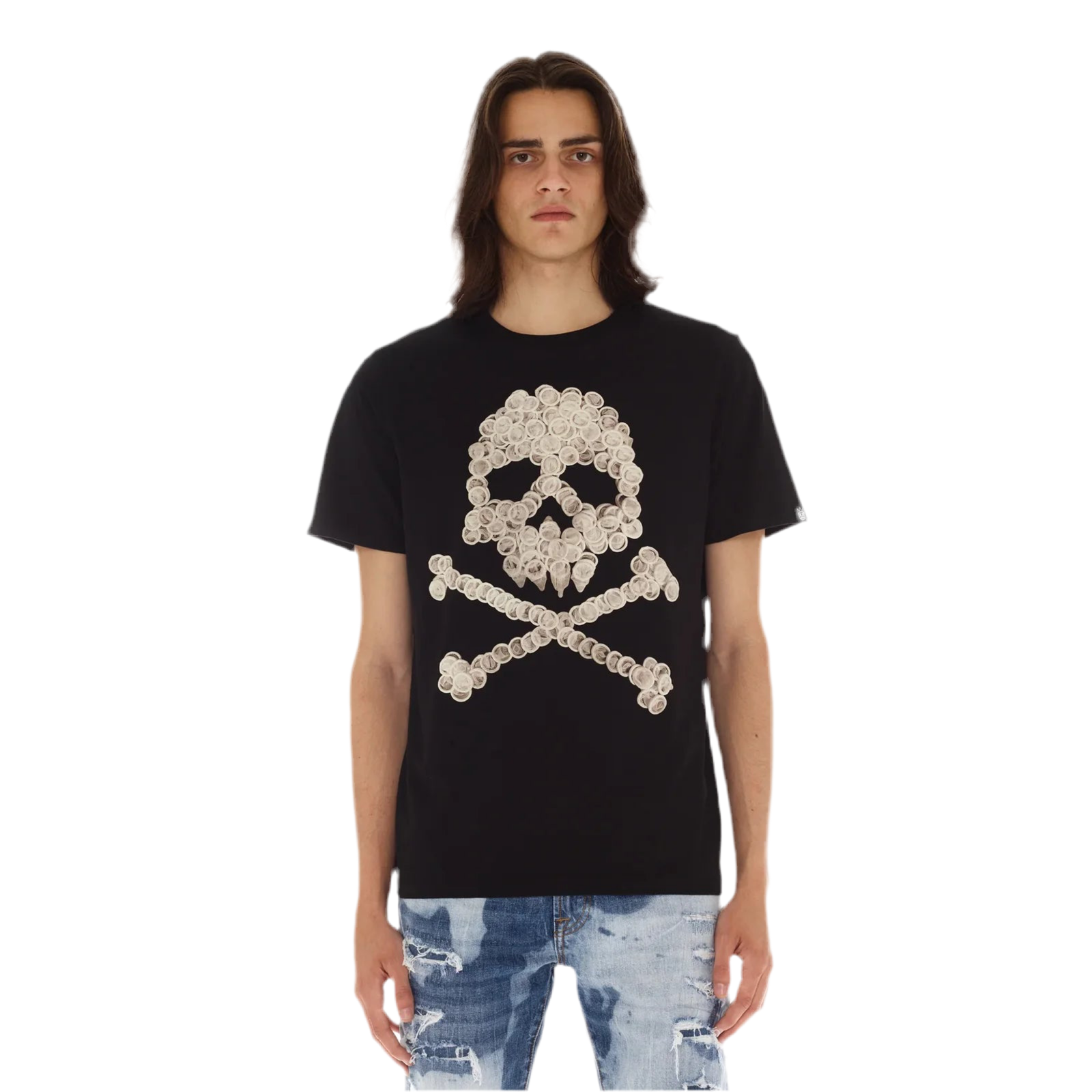 Cult "Stay Safe" Short Sleeve Crew Neck T-Shirts 'Black'