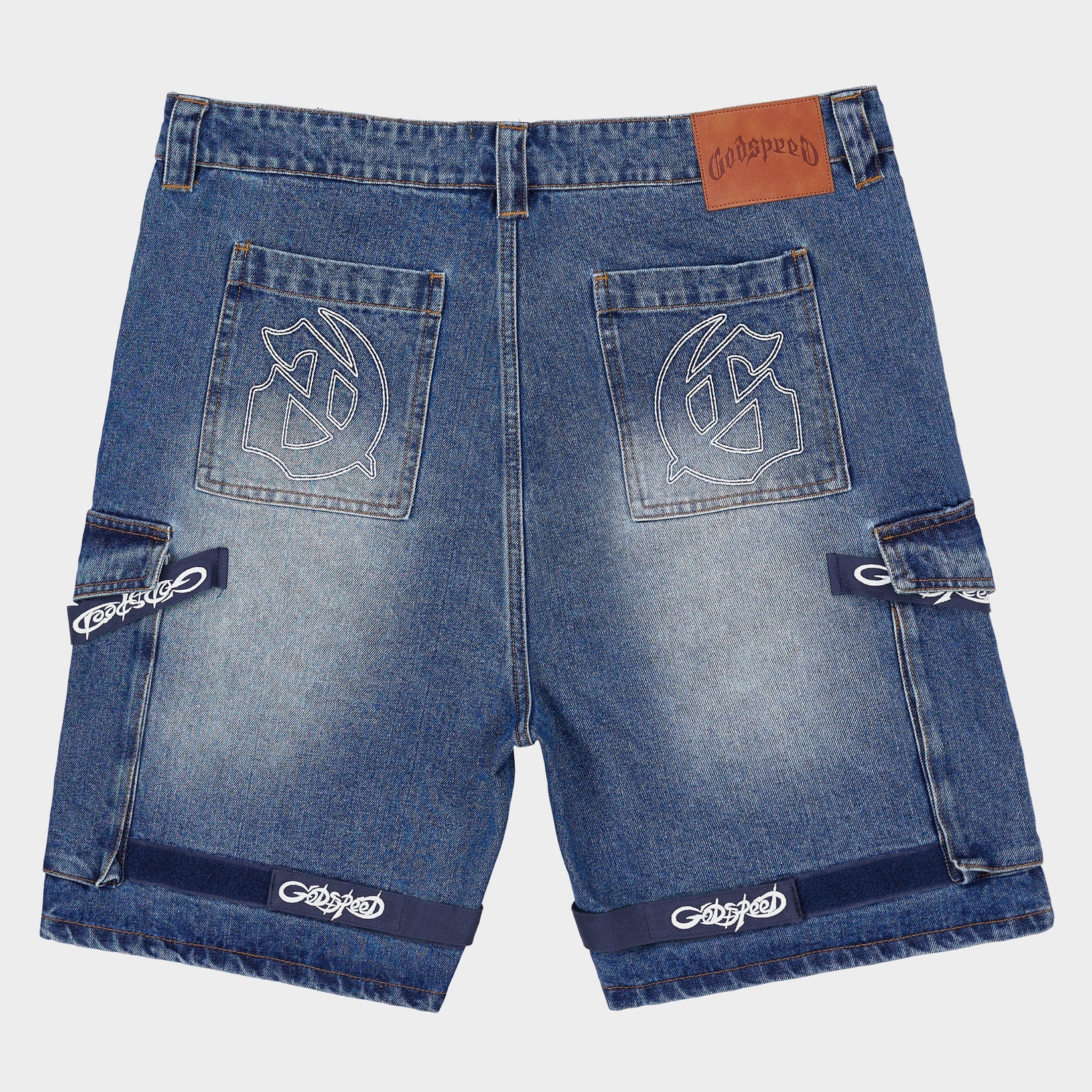 Godspeed Utility Denim Shorts 'Blue/Blue'